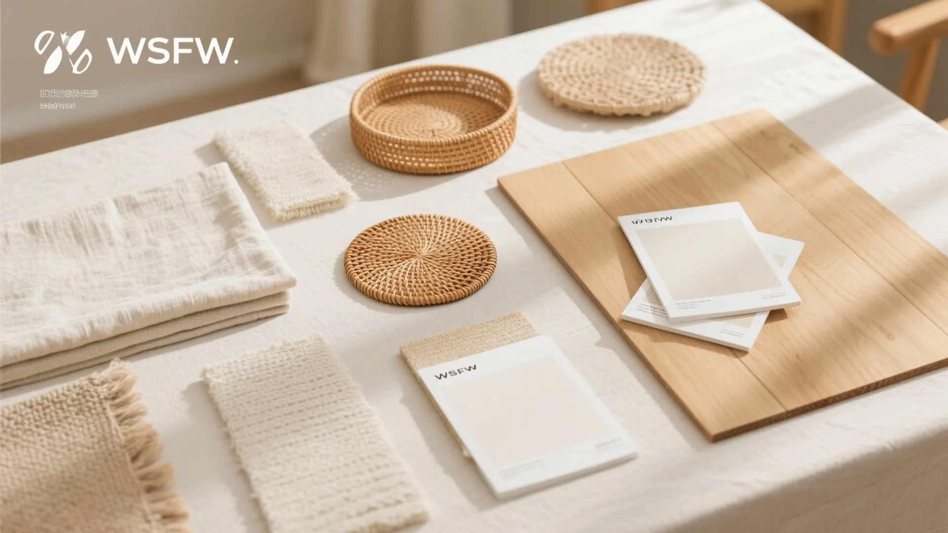 3. Light Color Palette with Texture