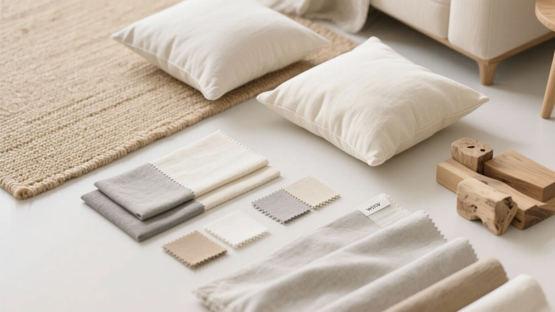 5. Light Color Palette with Textured Accents