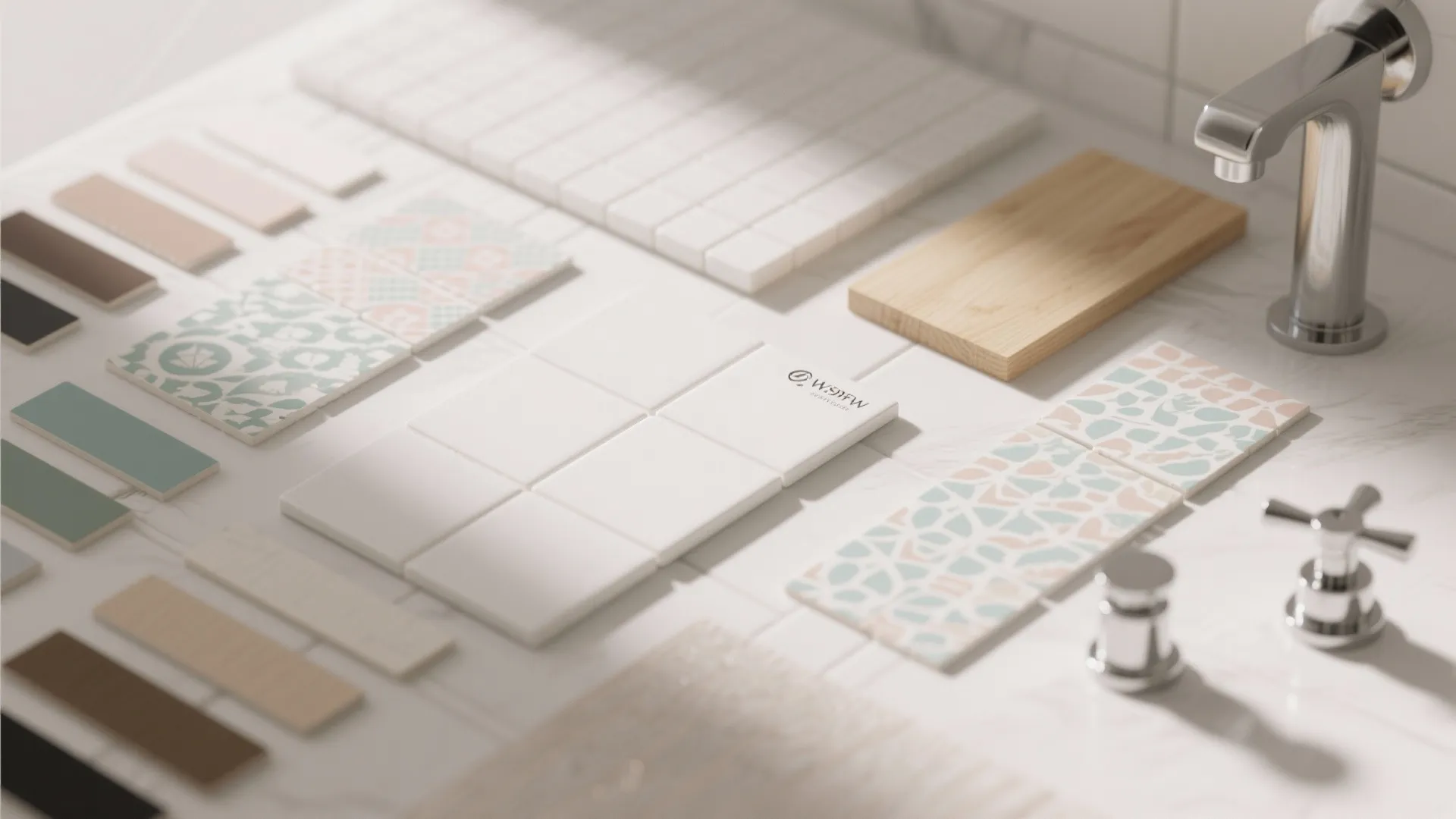 10. Light Color Palette & Accent Tiles