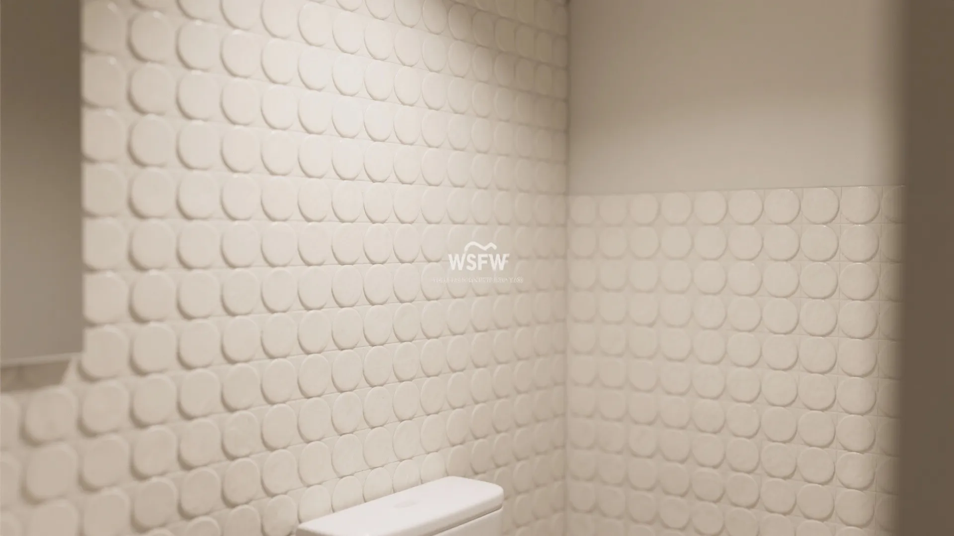 4. Light-Colored Penny Tiles