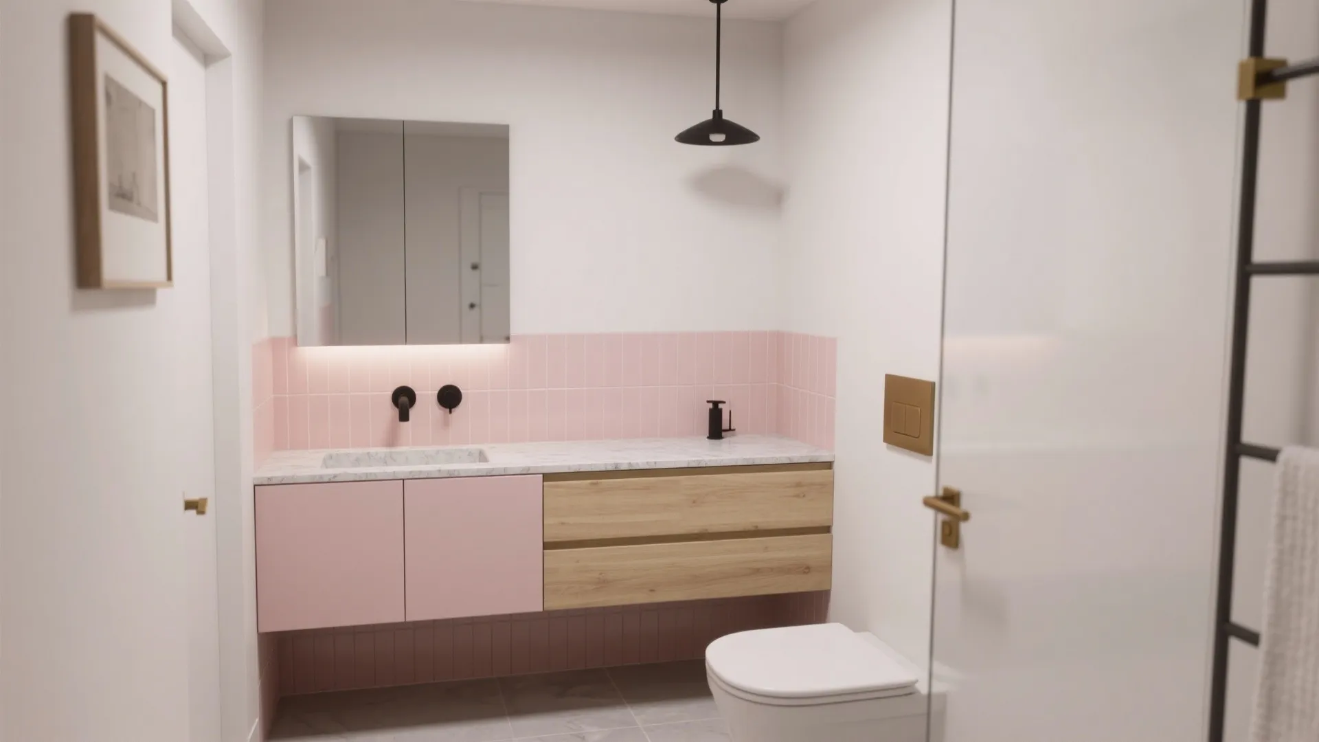 10 Light Pink Bathroom Decor Ideas I Use in Tiny Baths: Practical, stylish light pink bathroom decor ideas from a 10+ year interior designer to make small bathrooms feel luxe and livable
