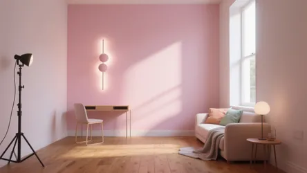 5 Small Space Ideas with Wall Light Pink