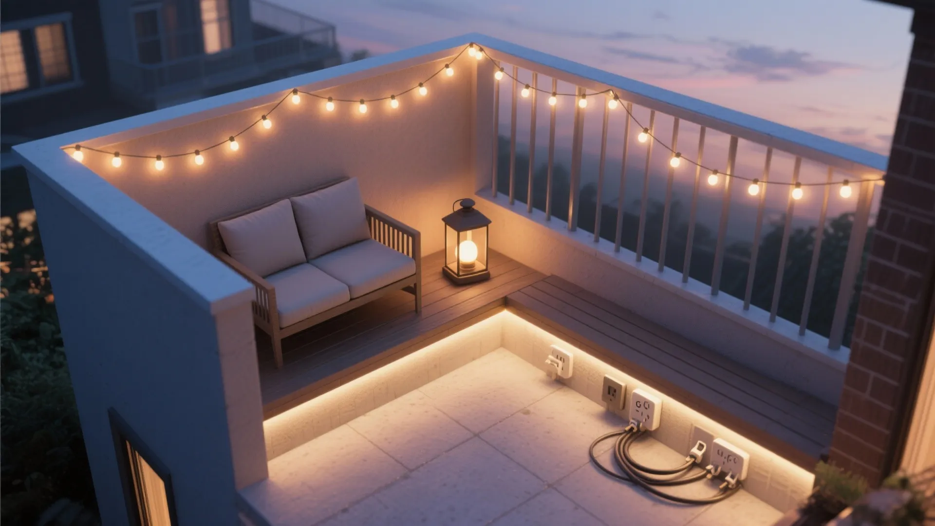 3) Layered Lighting and All-Weather Power Planning