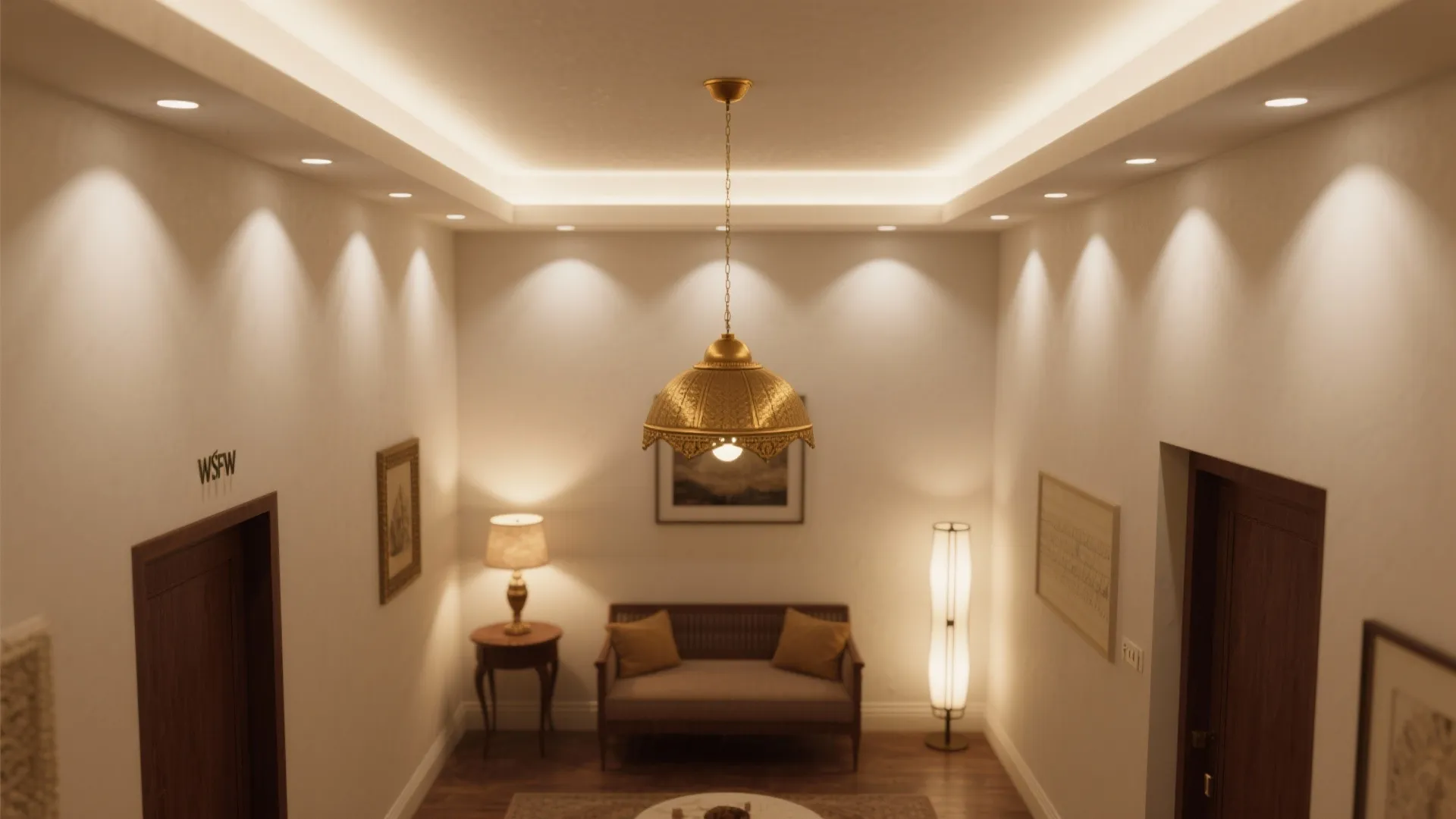 Layered lighting and false ceiling ideas