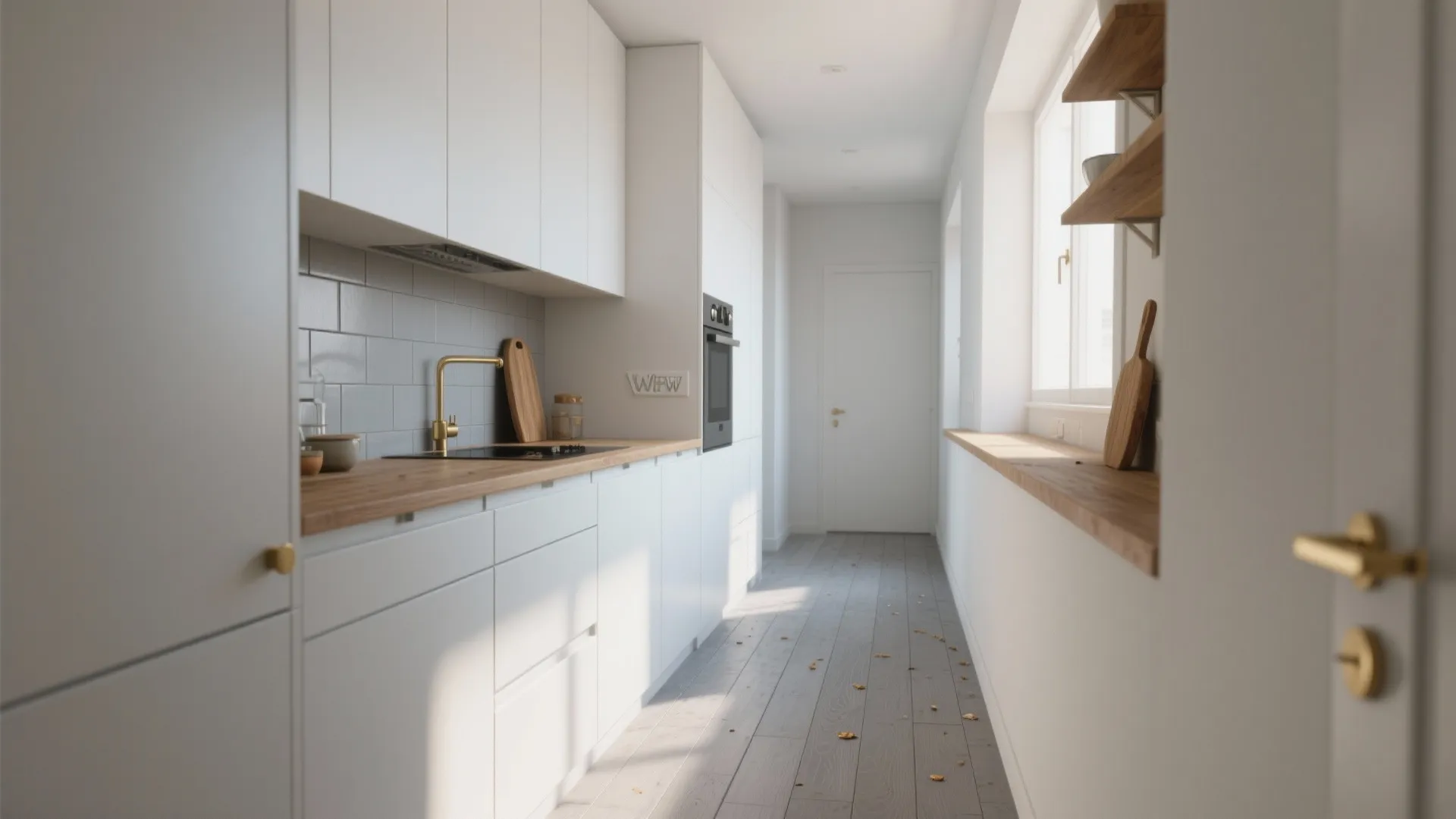 1. Light grey plank tiles for a Scandinavian feel