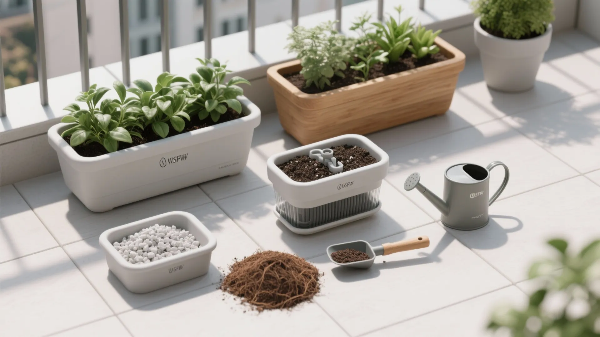 Light, Strong, and Self-Watering Containers