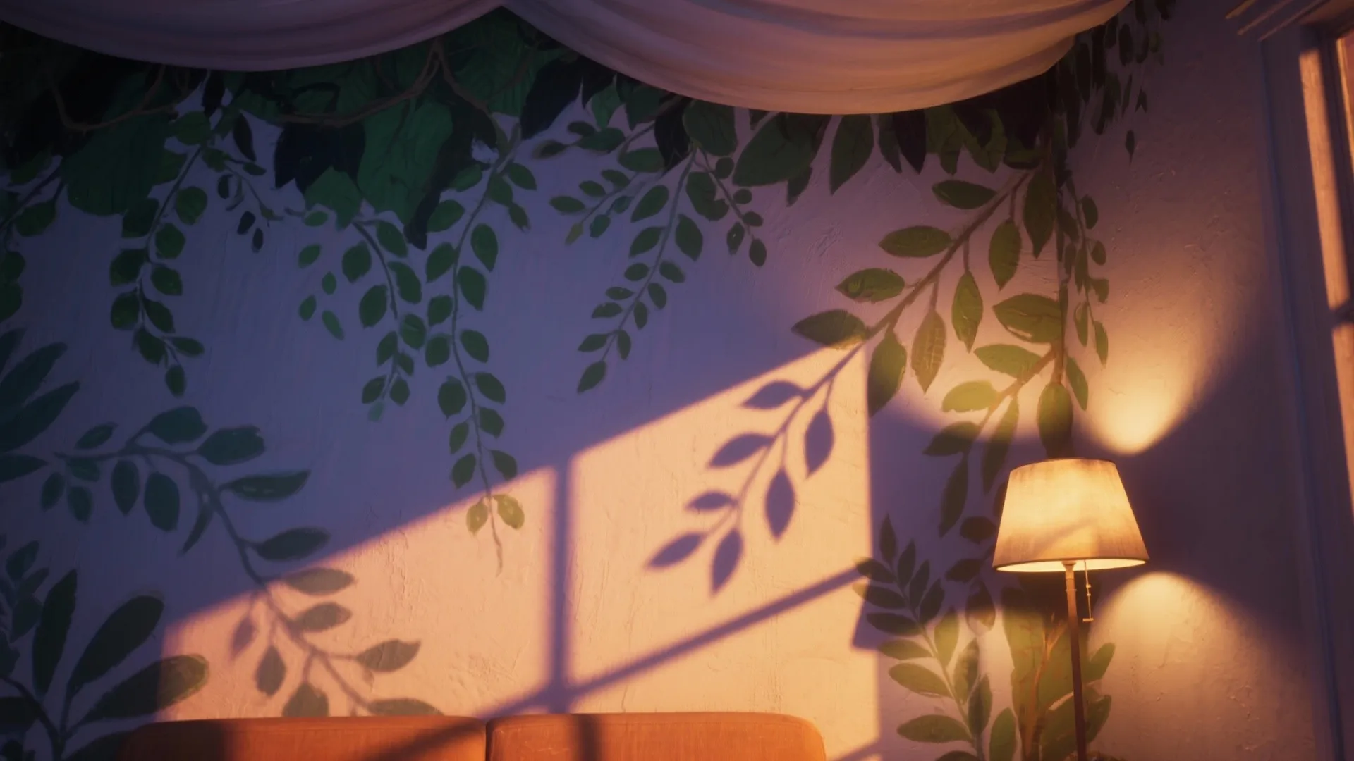 5. Light-play and painted foliage