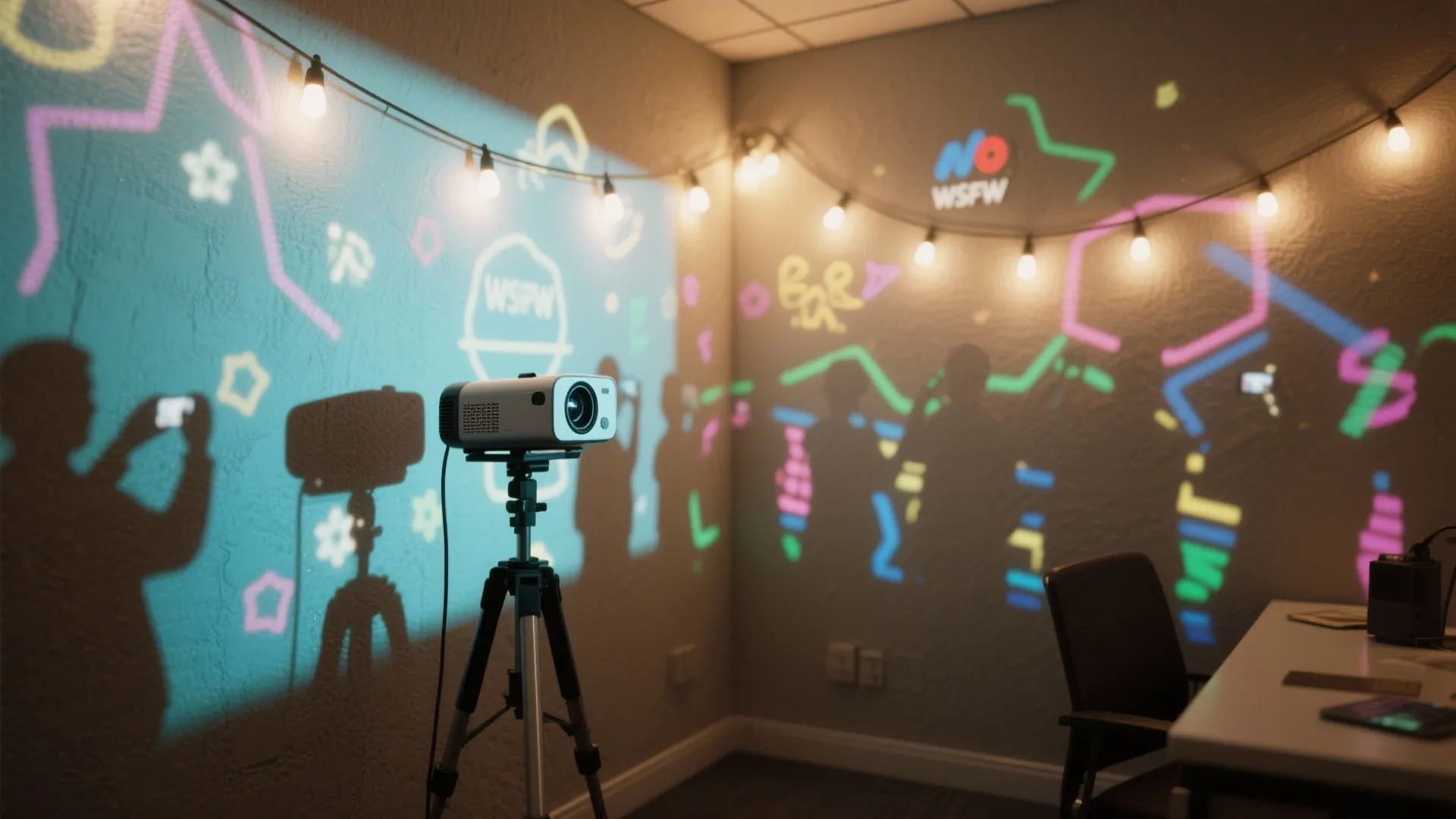 3. Interactive Light & Projection Corner