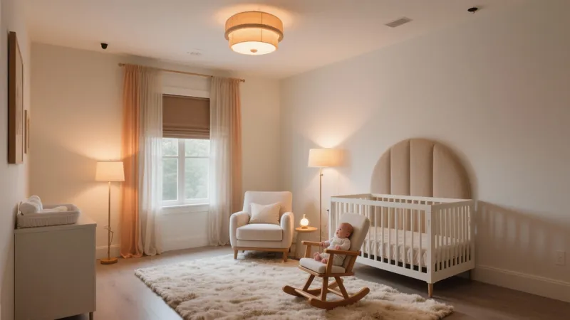 Serene Nursery Design with Warm Neutrals