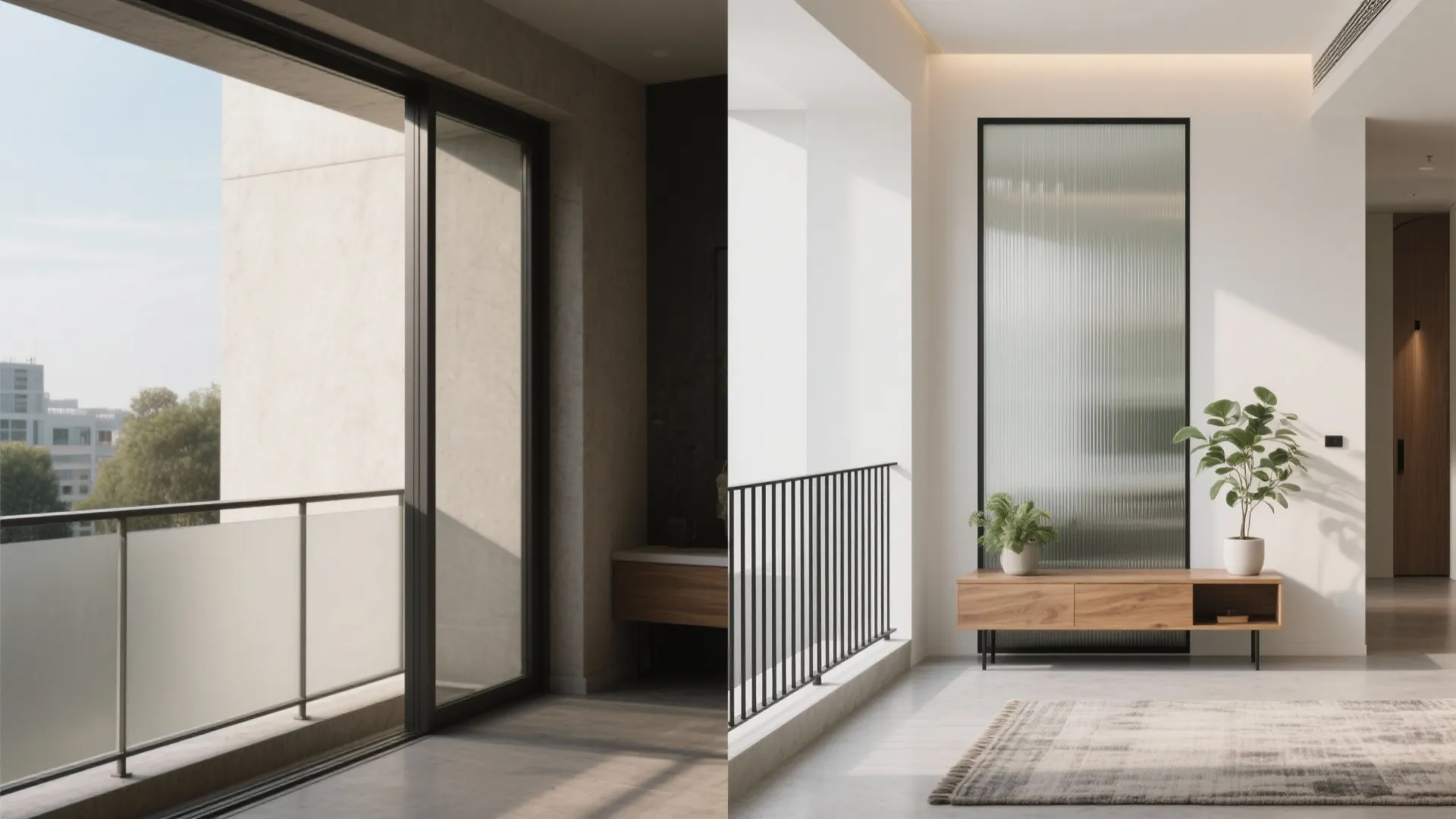 Light, Texture, and Slender Railings for Openness