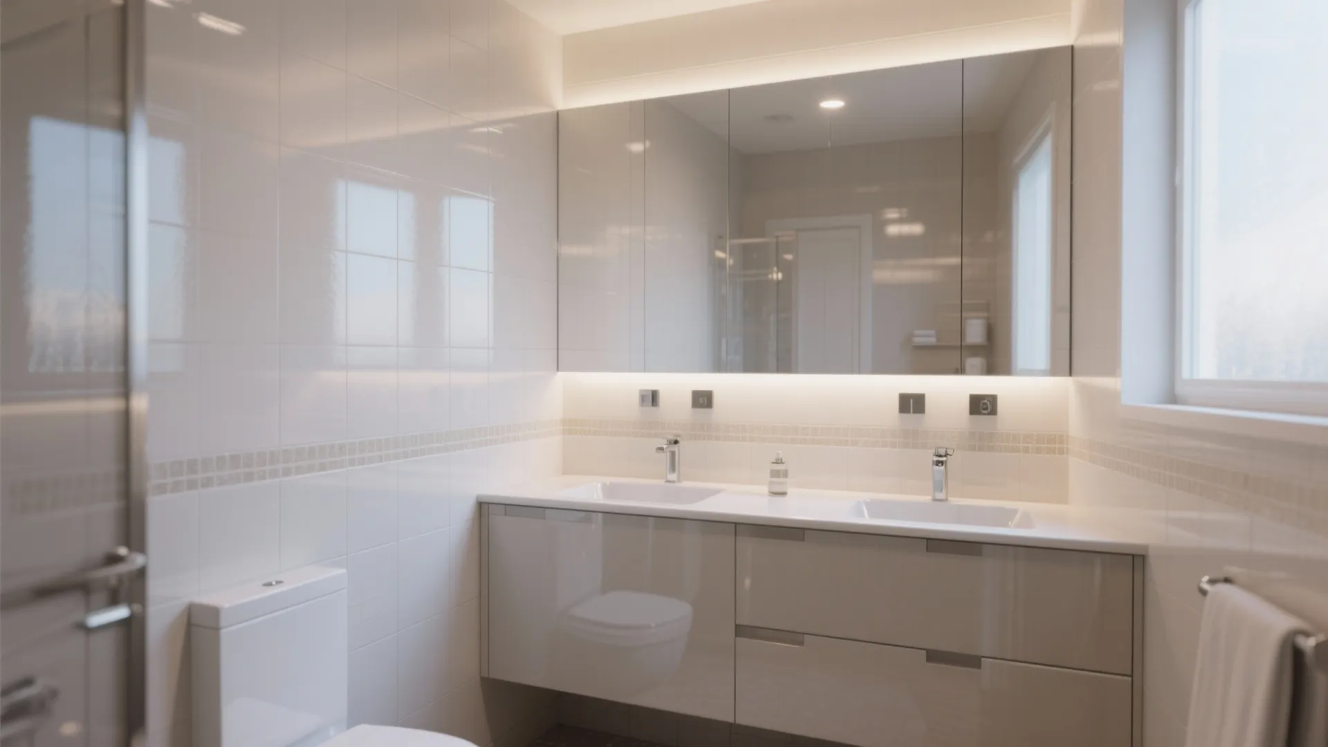 3. Light tones, reflective finishes and the illusion of space