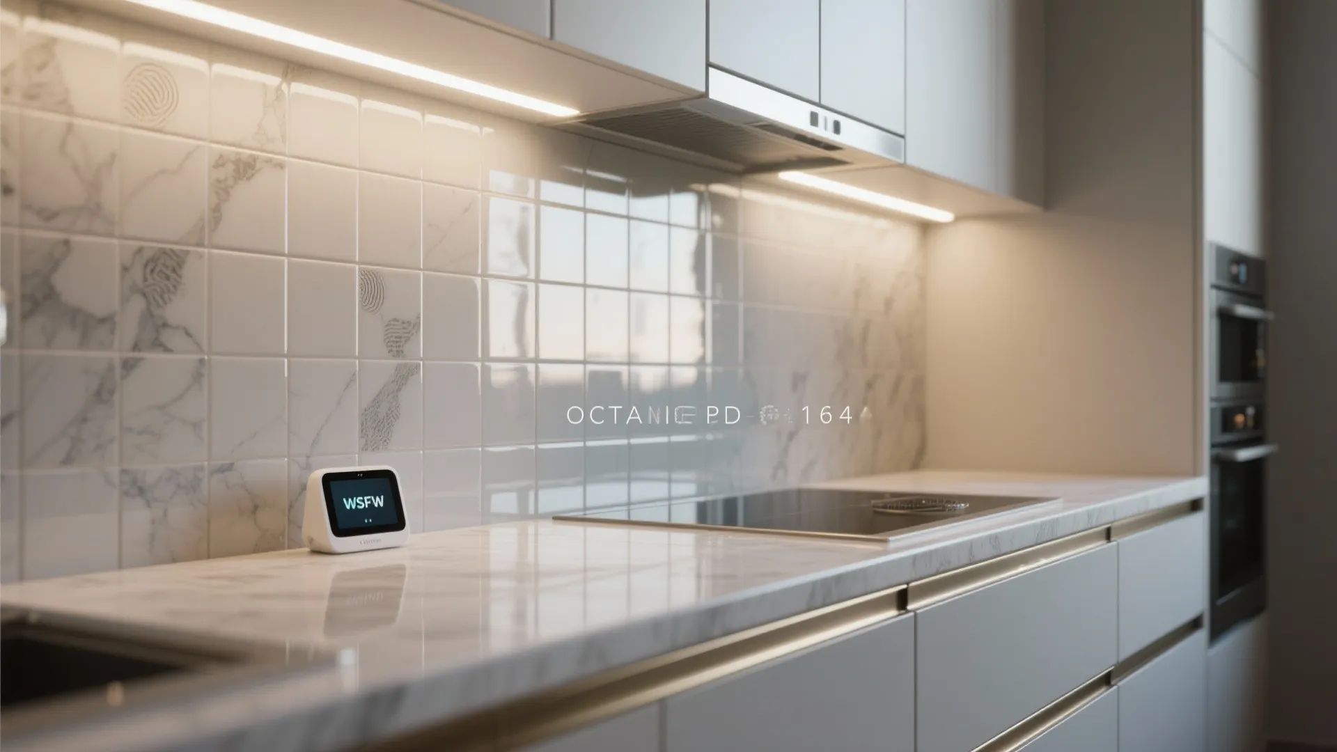 5. Light finishes, reflective backsplashes, and tech aids