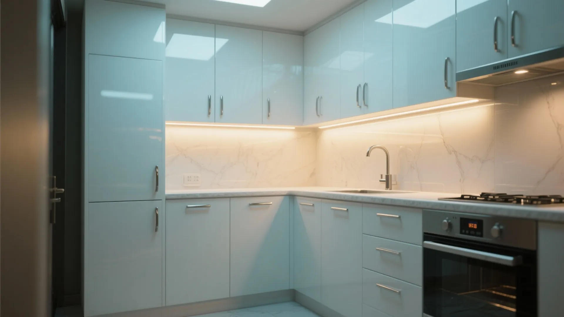 9. Use Light, Reflective Finishes