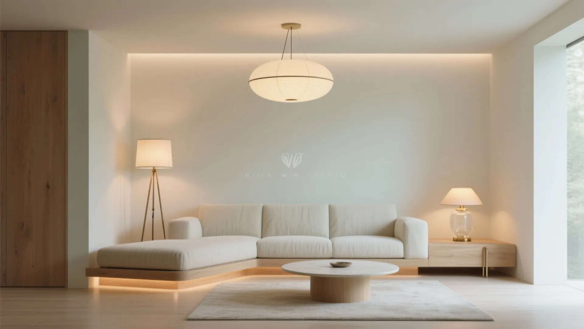 3) Zone the float with a layered lighting plan and a right-size coffee table