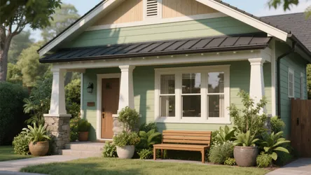 Light Sage Green Exterior House Paint — 5 Ideas