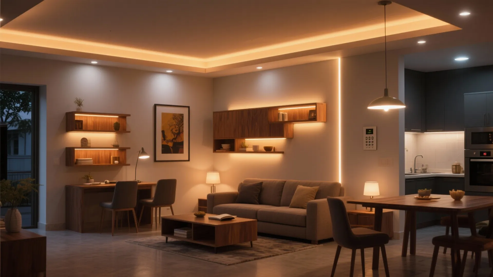 Layered lighting and smart scenes