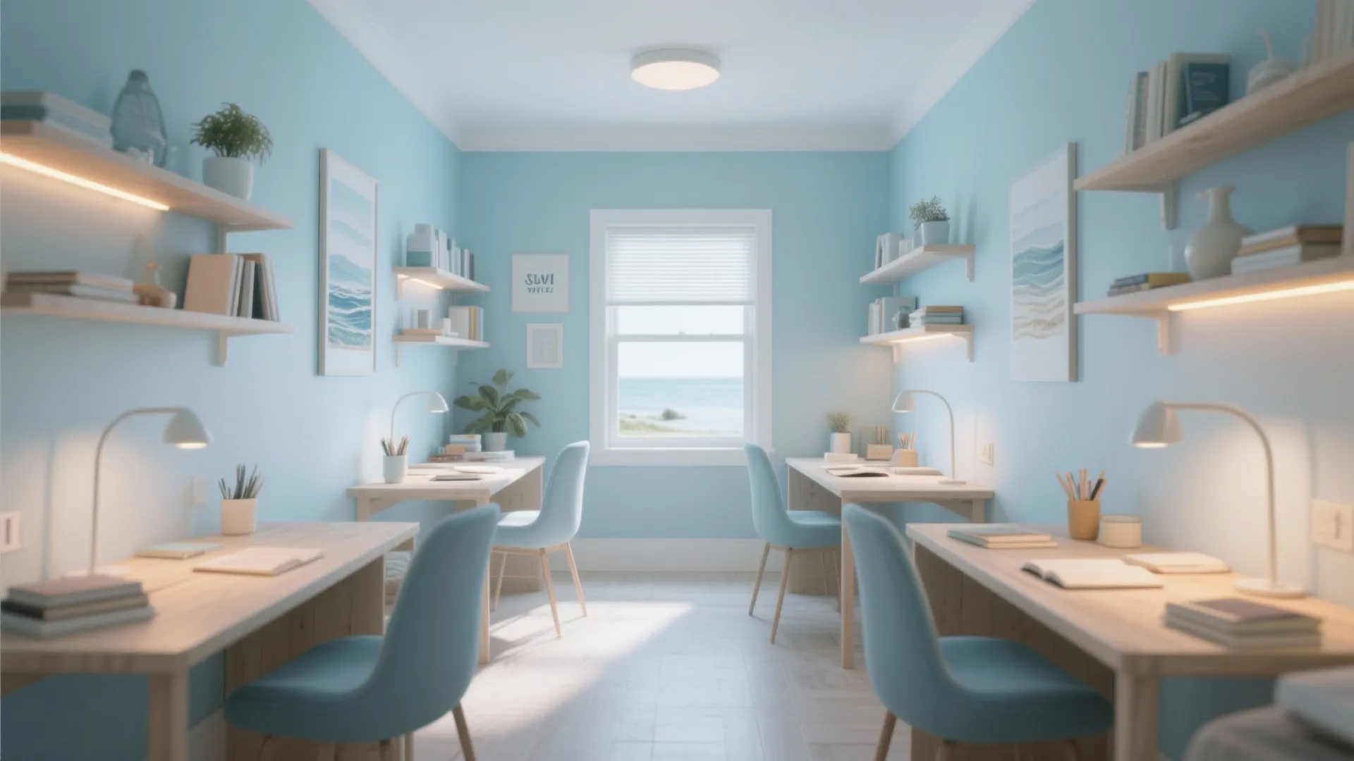 Small Study Feels Dark? 5 Study Room Color Ideas