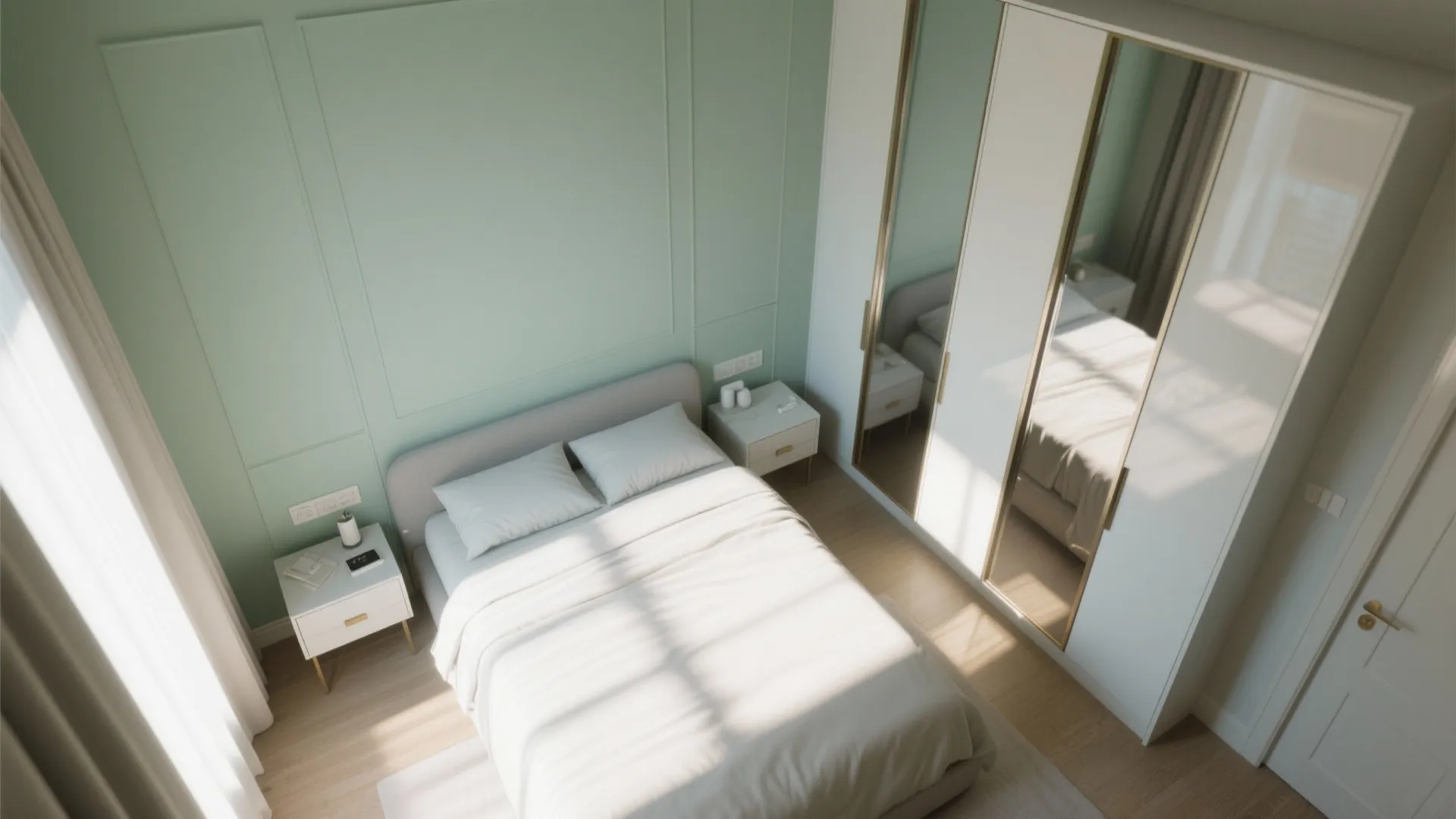 5. Keep it light for small rooms