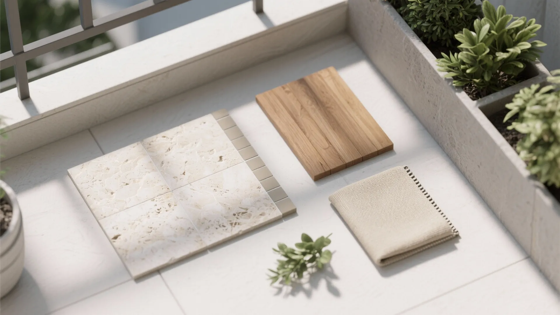 Stone-Look Tiles with Light Tones for Space Amplification