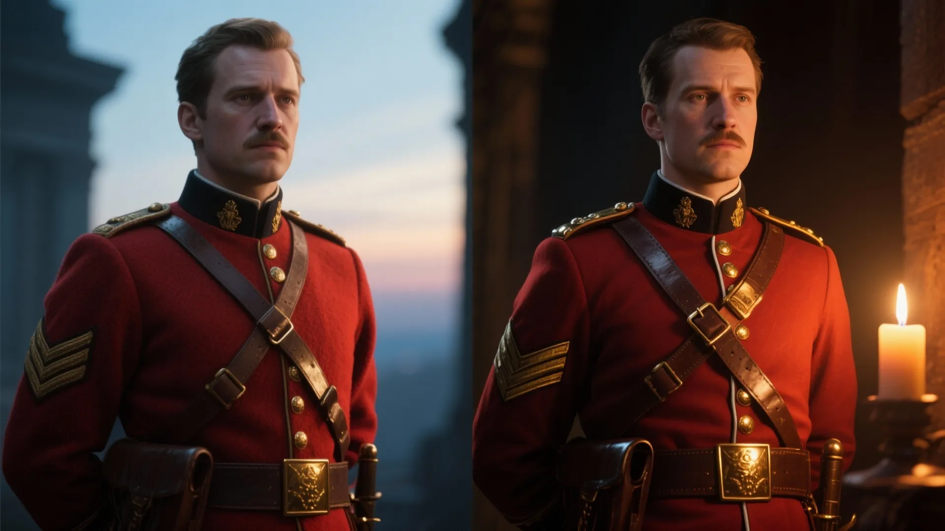 2. Light Study: Dawn vs. Candlelight