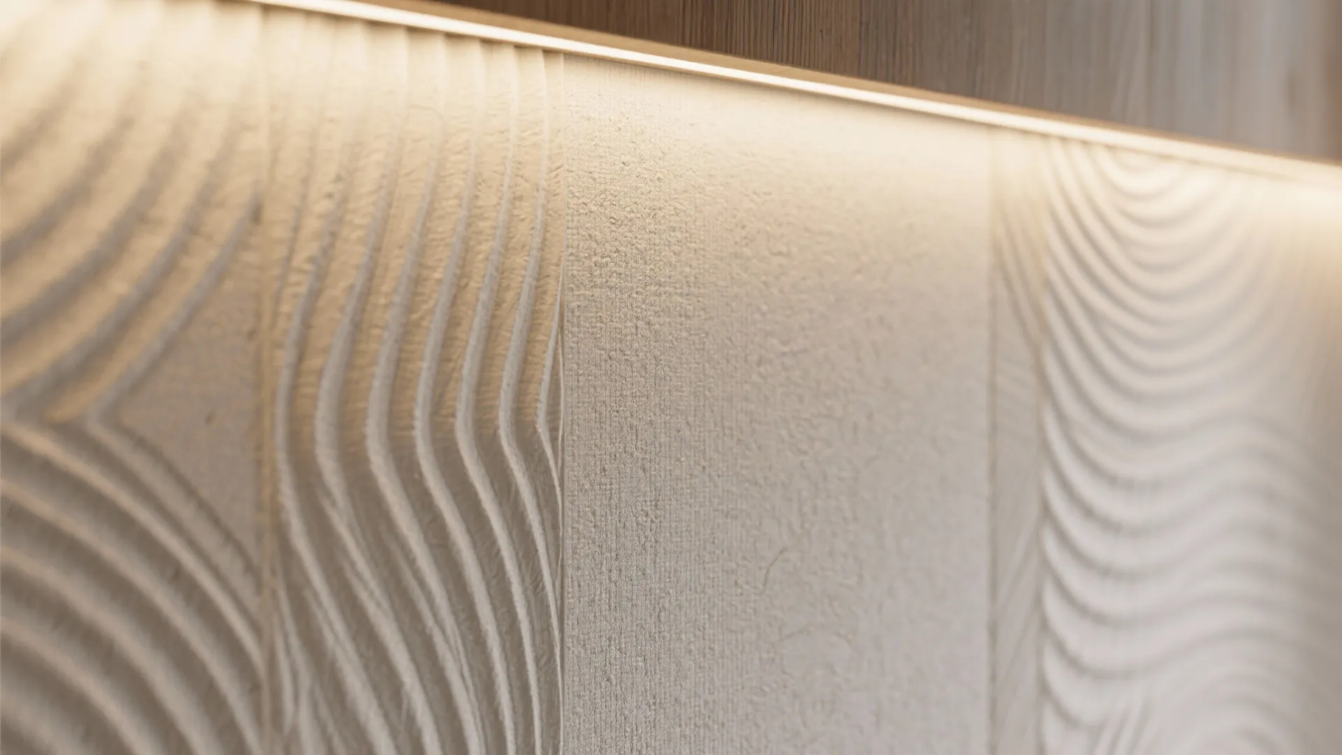 Lighting-driven textures for accent walls