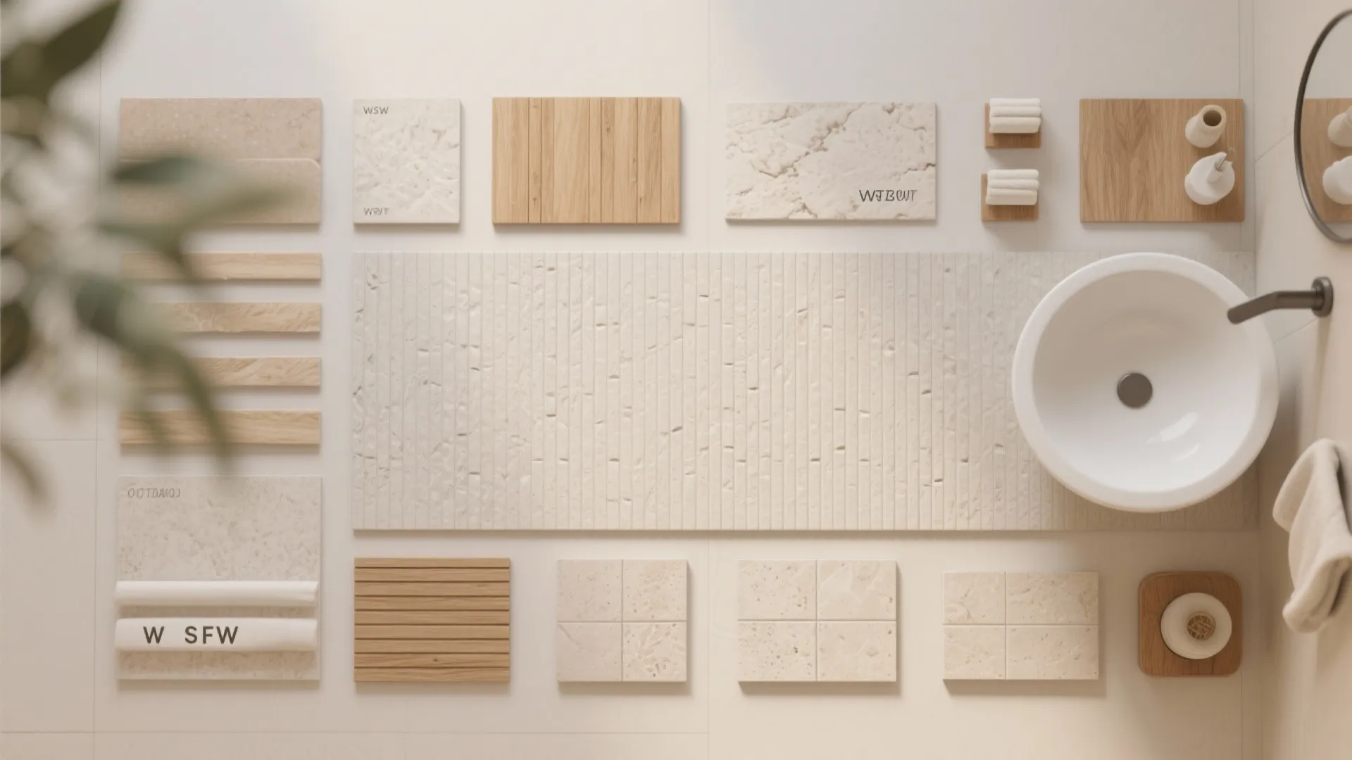 6. Light Color Palette with Texture