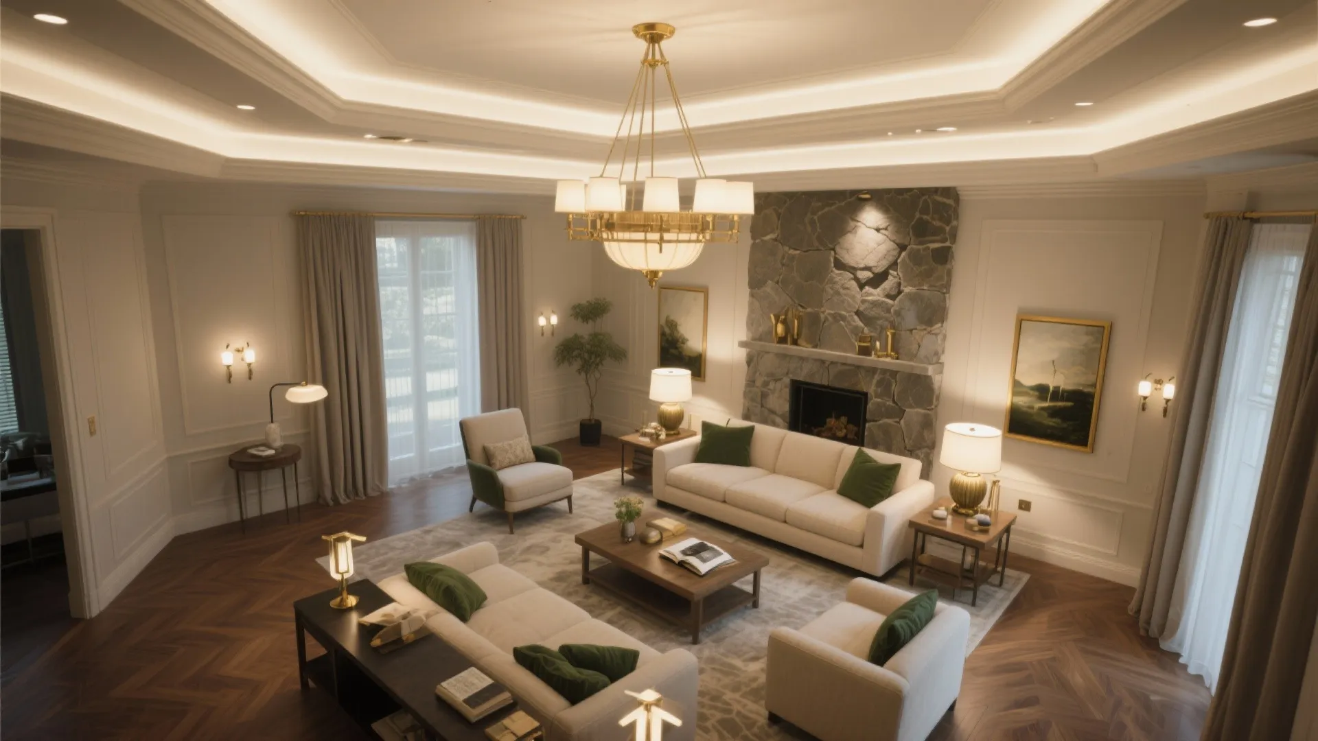 3) Layer lighting in tiers