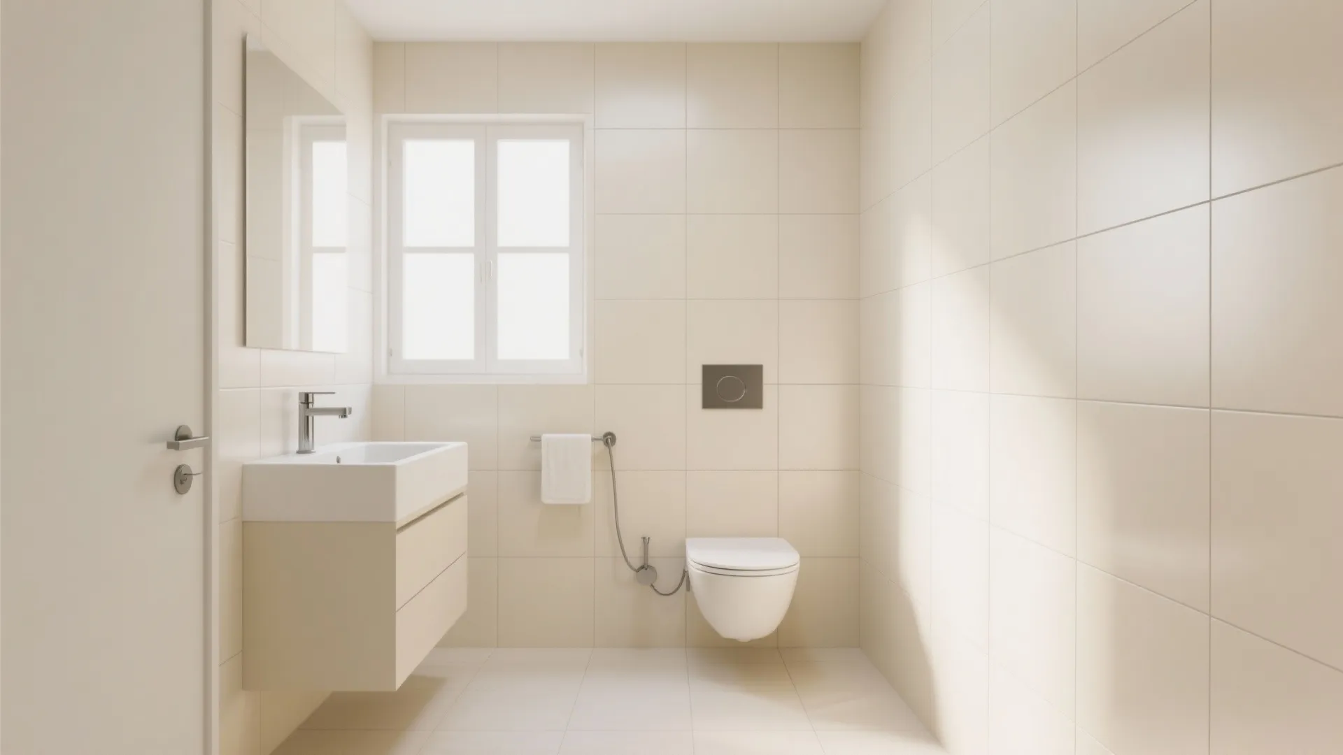 2. Light-colored tiles