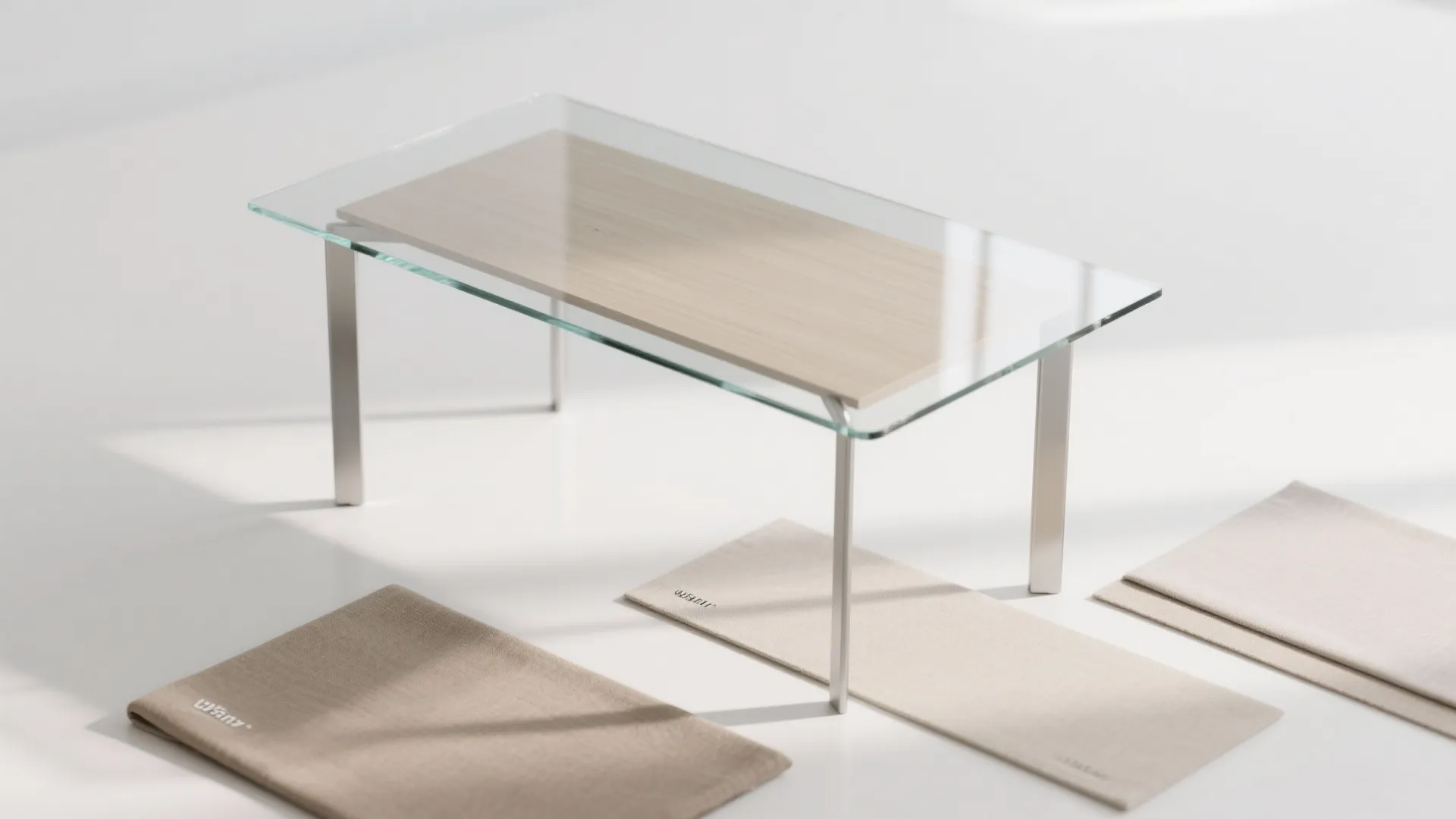 Glass or Light-Toned Tops to “Declutter” Visually