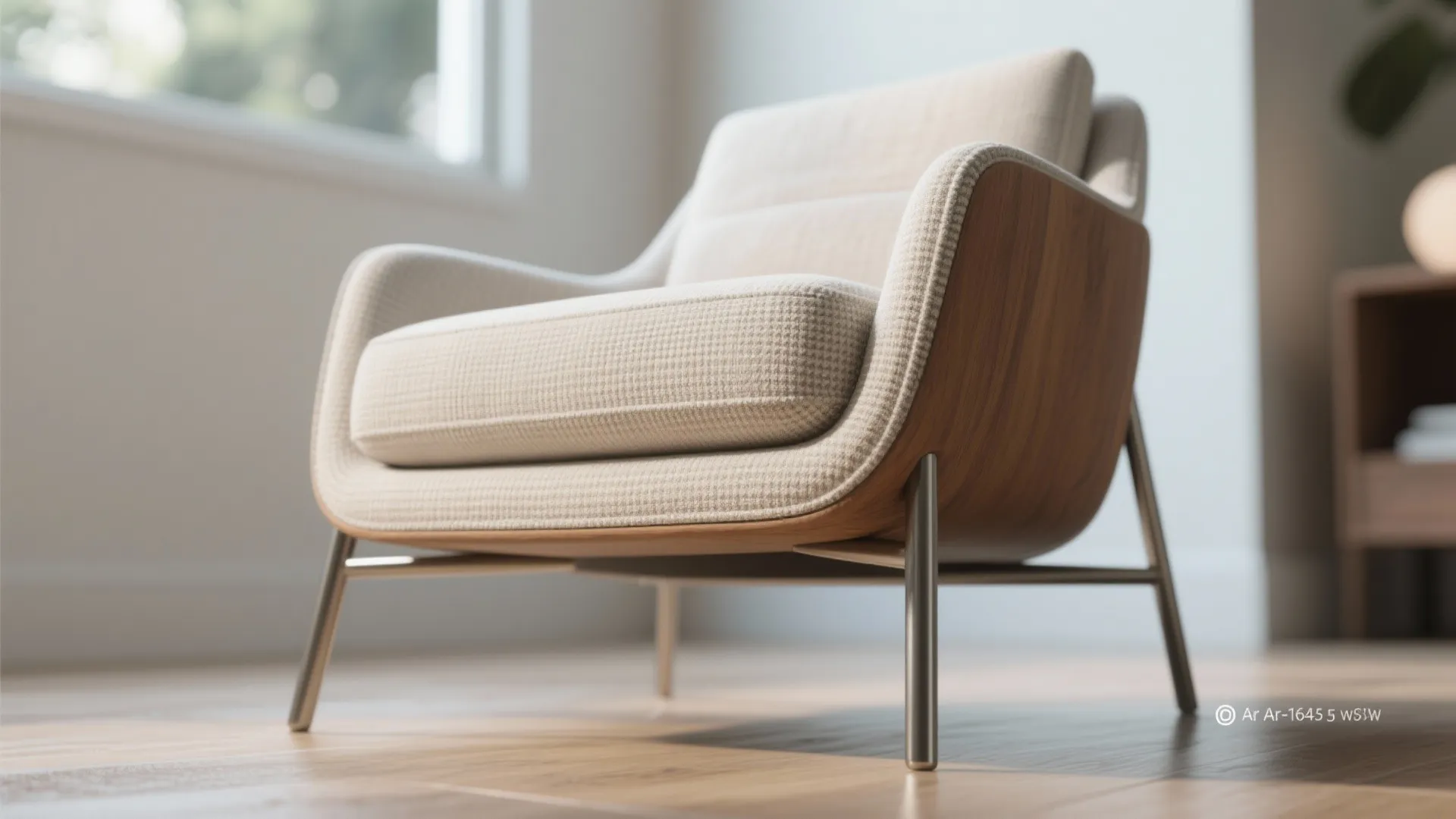 4. Light upholstery and visible legs to reduce visual bulk