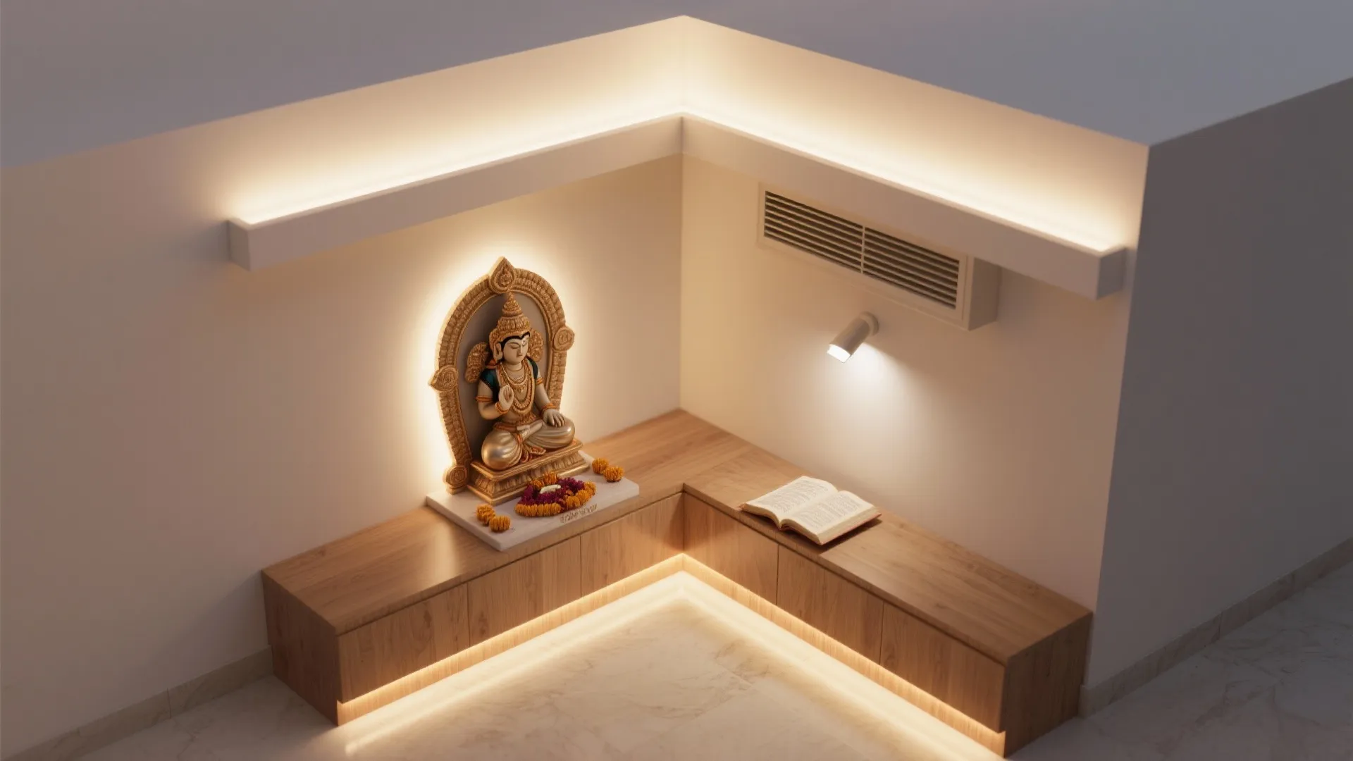 Soft Lighting Layers and Gentle Ventilation