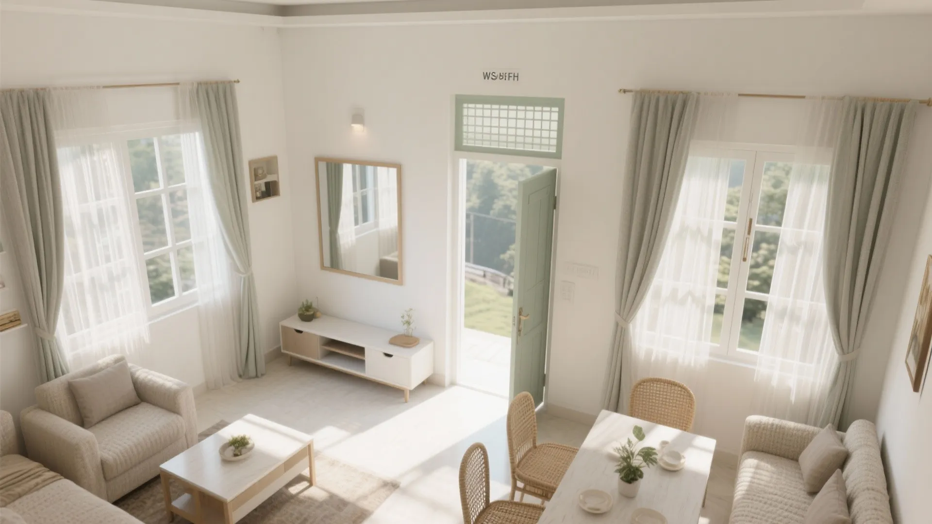 Daylight, cross‑ventilation, and light‑reflective palettes