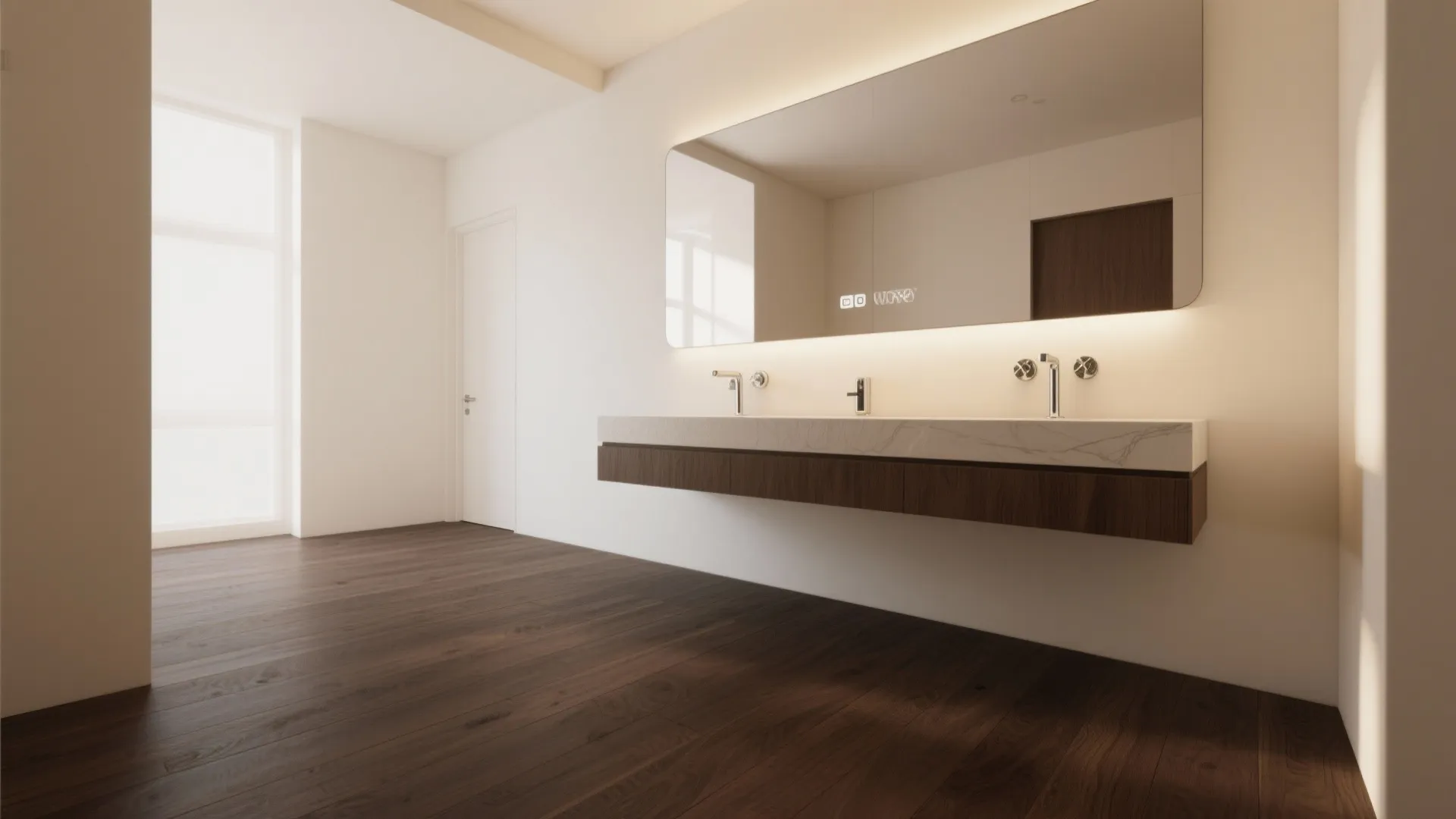 4. Balance the weight with lighter walls and reflective accents