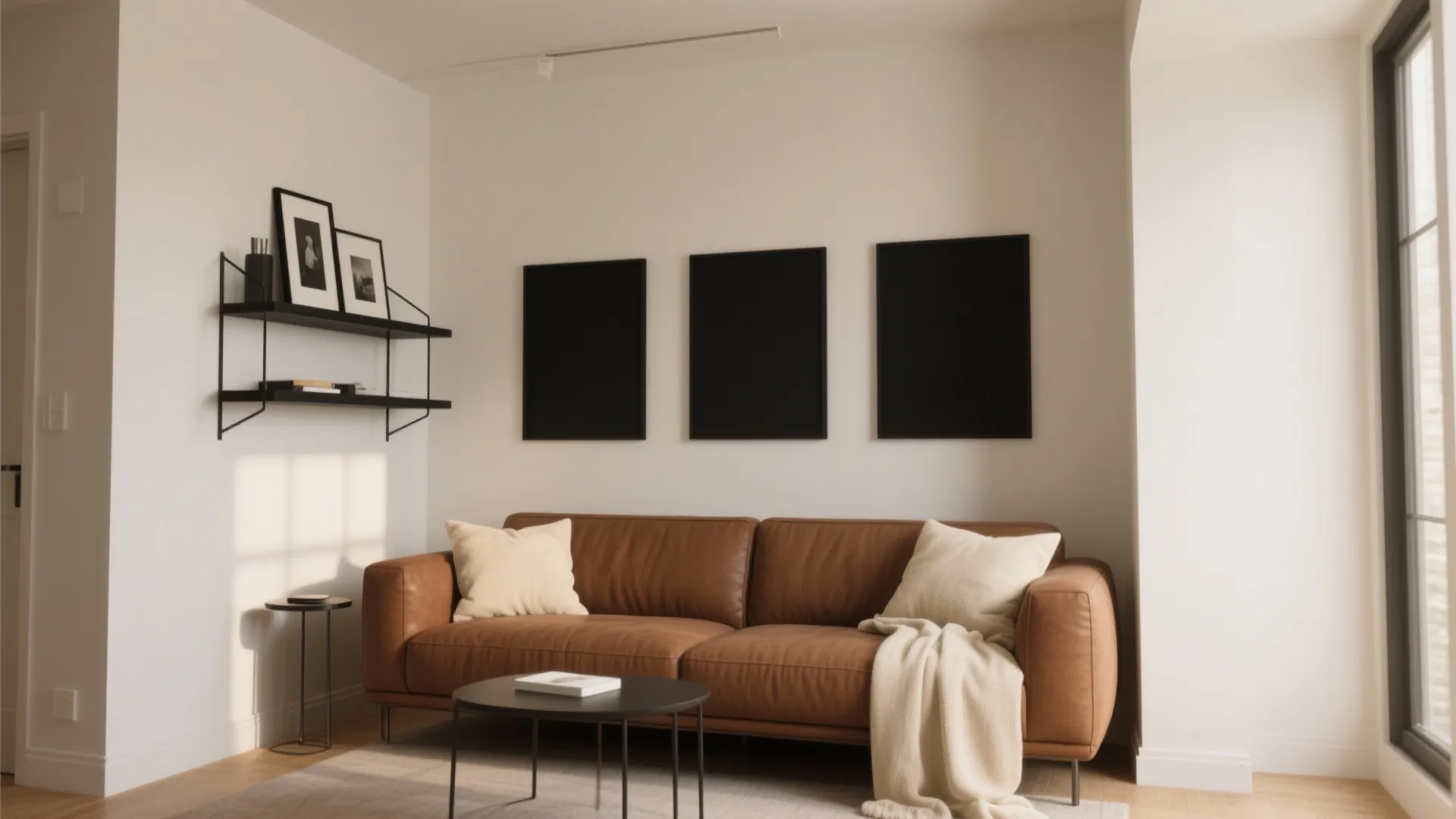 Light Walls + High-Contrast Accents