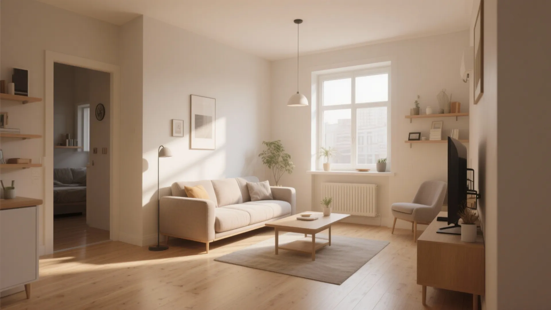 2. Light-Colored Walls and Floors