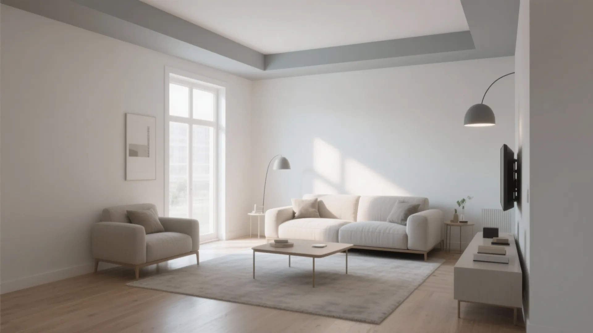 2. Light-Colored Walls and Ceilings