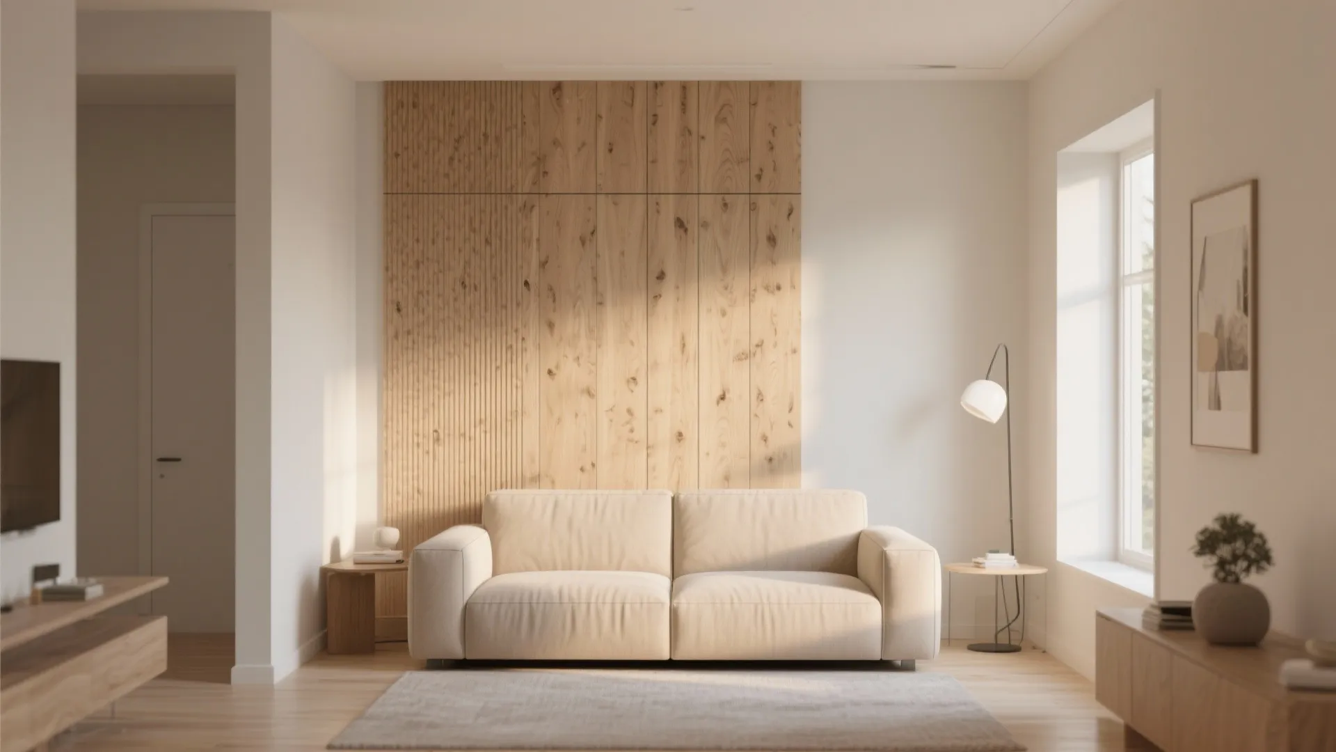 Light-Colored Walls with Accent Textures