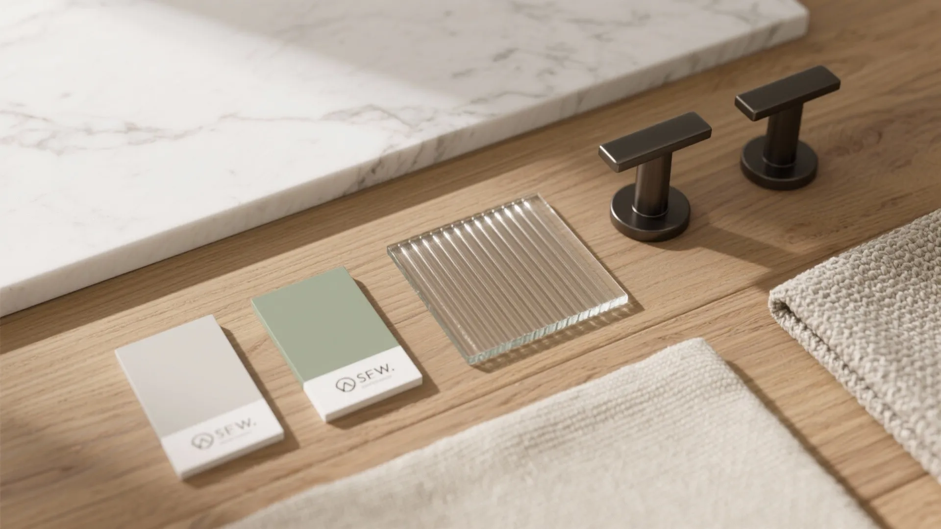 Material Palette: Light, Warm, and Easy to Maintain