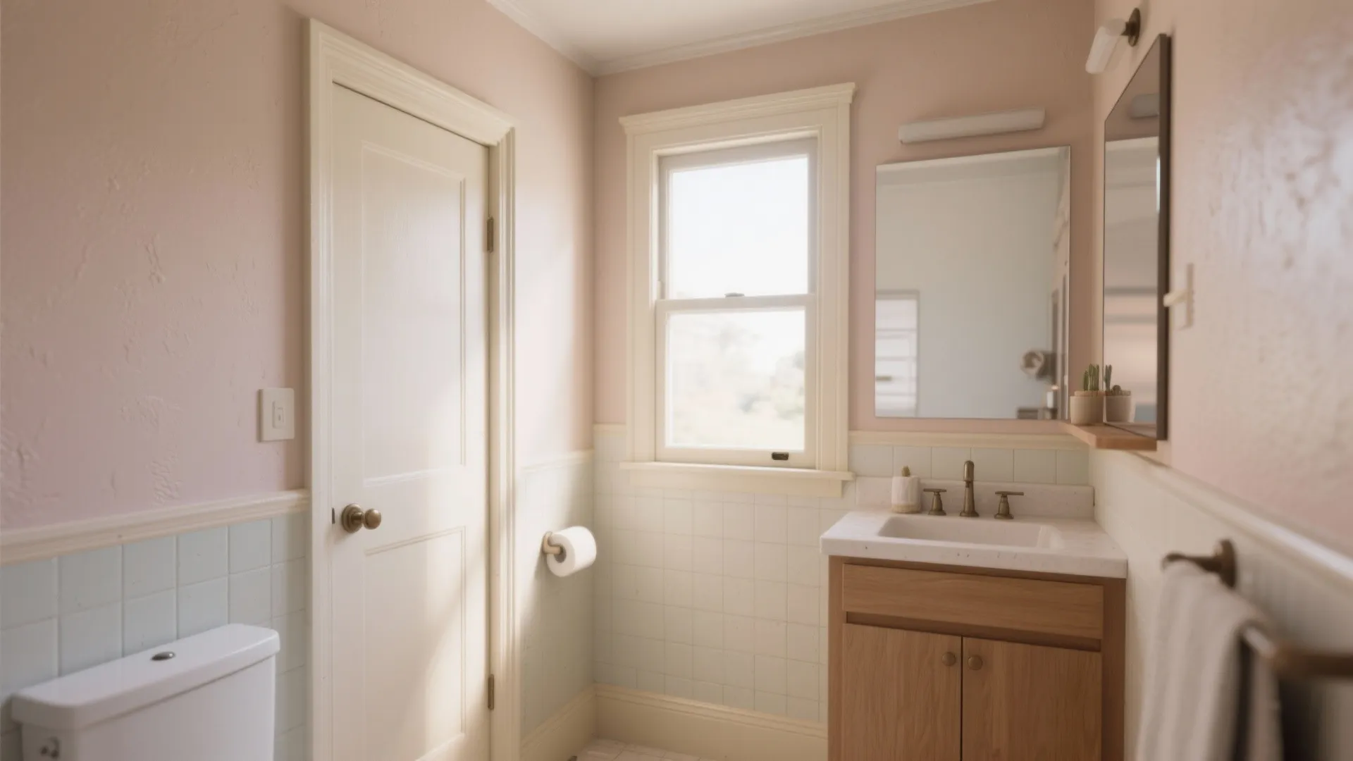 1. Paint like a pro: light, warm tones that visually enlarge