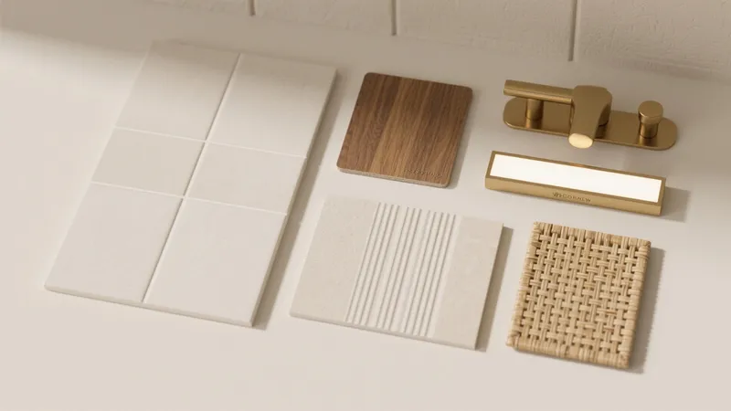 Modern Bathroom Materials & Finishes Palette