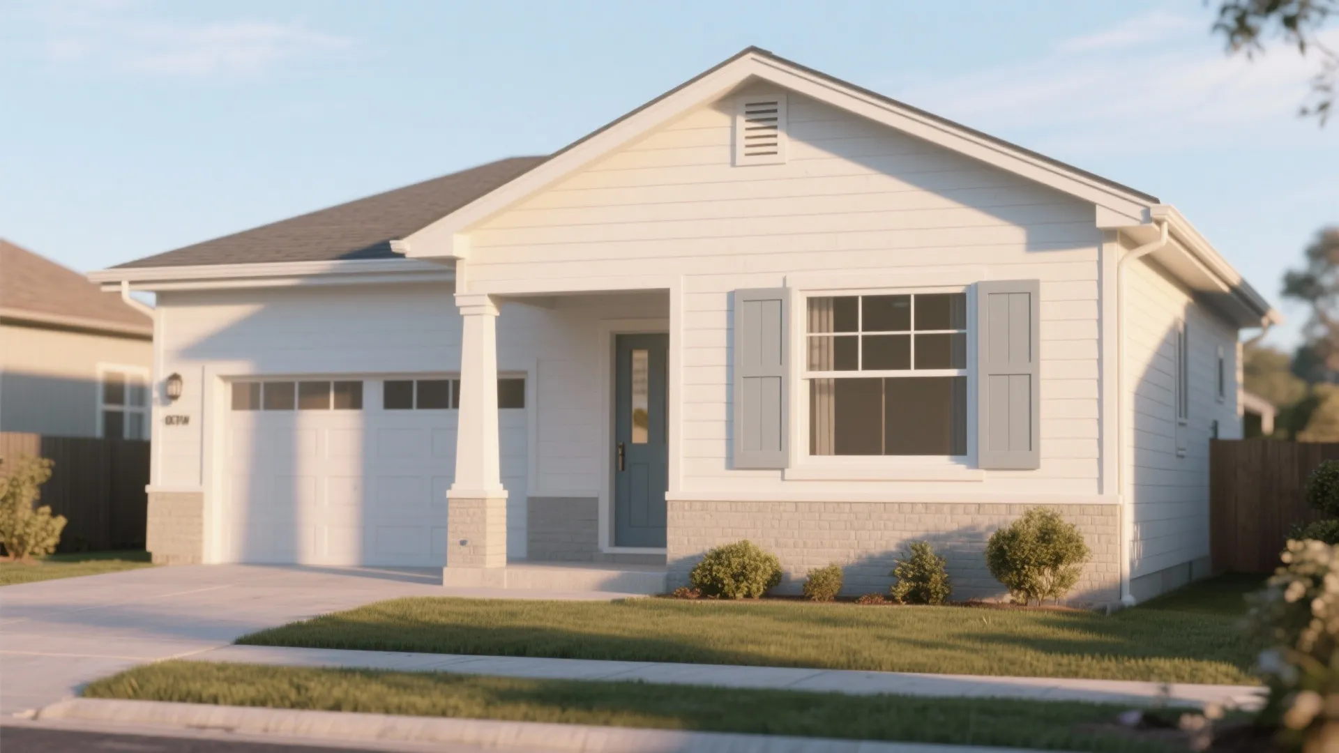 1. Light-wash exteriors to enlarge the facade