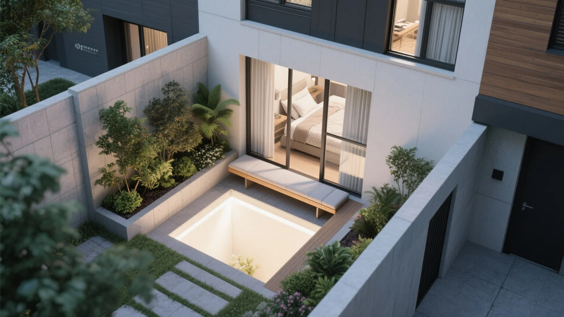 5. Light wells & courtyards: daylight tricks for lower-level apartments