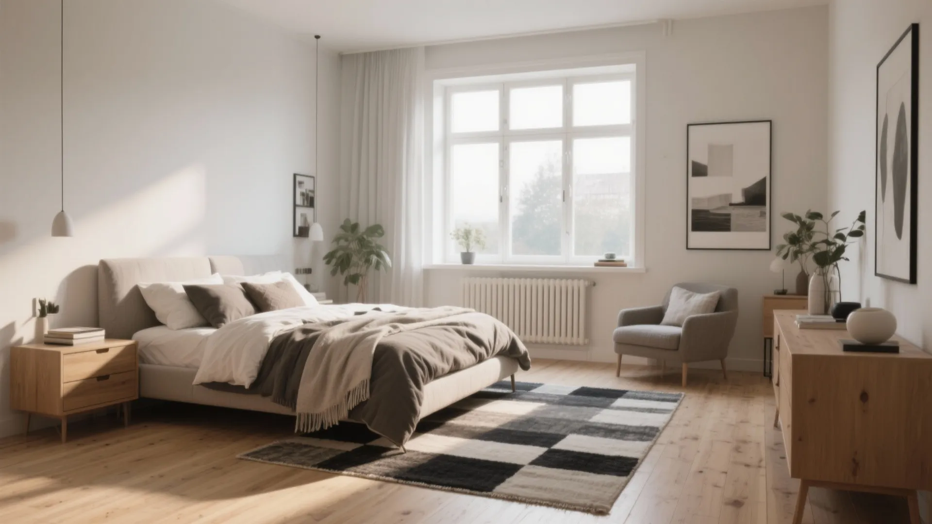 Light Wood Floor Bedroom Ideas