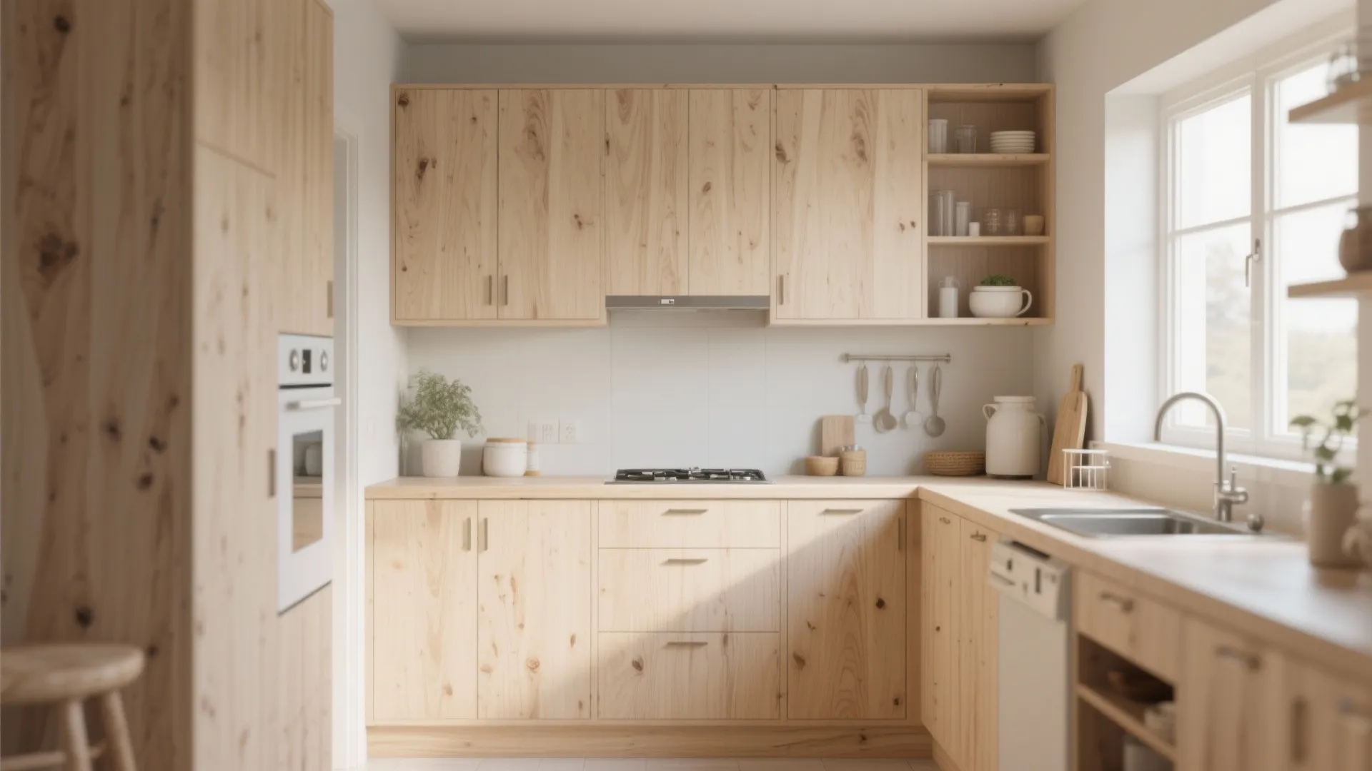 8. Light Wood Grain for Organic Warmth