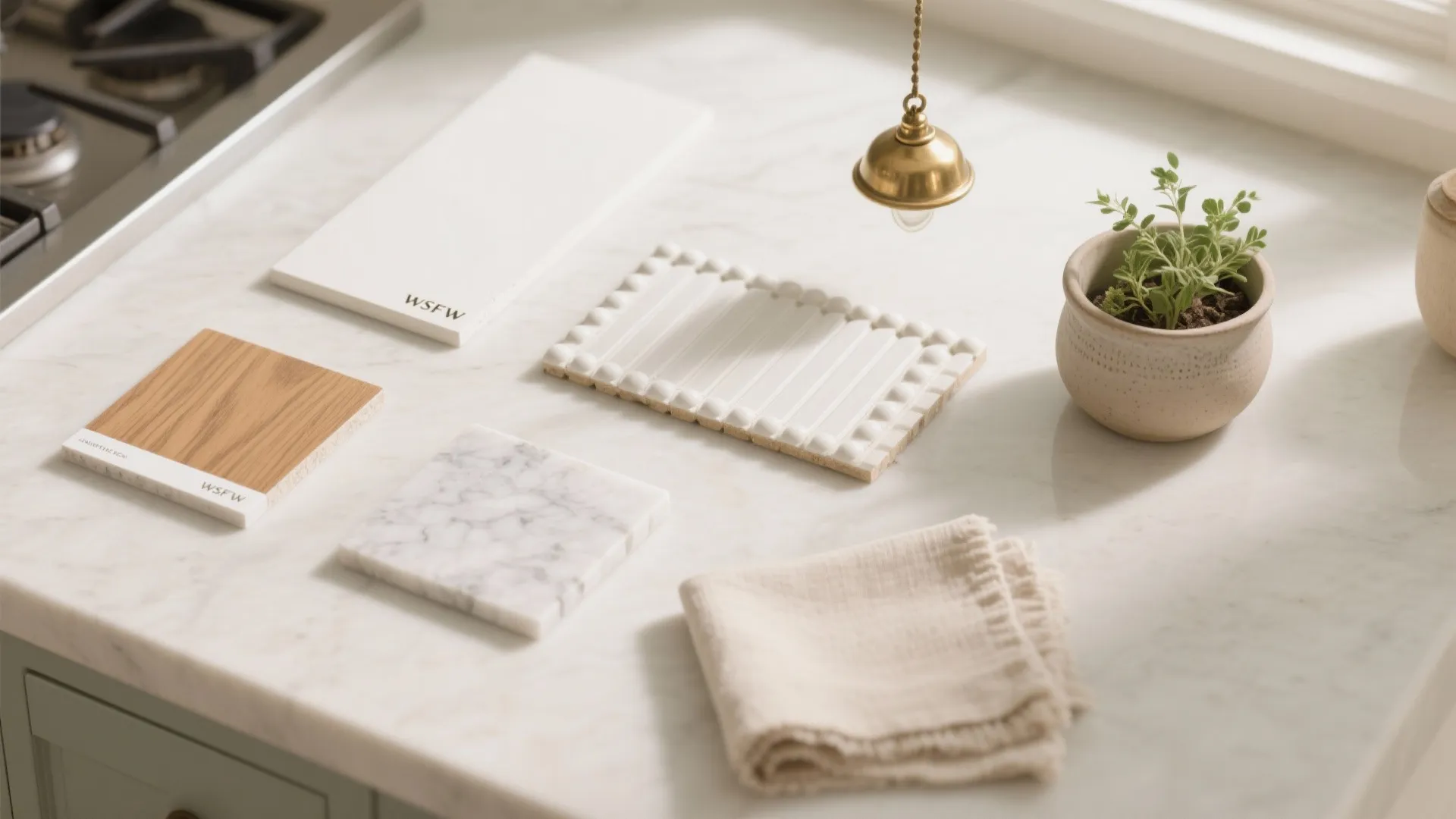 5. Light Palette, Natural Textures, and Smart Lighting