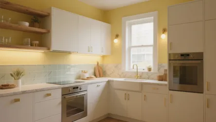 5 Wall Light Yellow Ideas for Small Kitchens