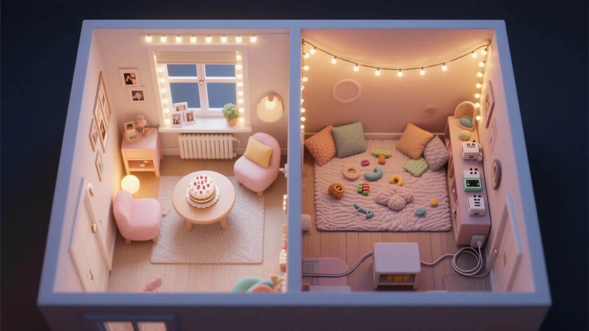 Gentle Lighting & Sensory Zones