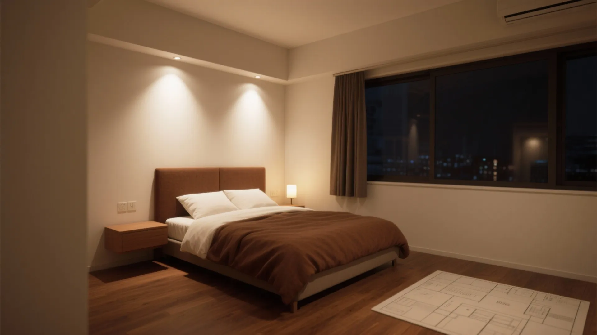 Tips 5: ベッドルームとDKを“光”で分ける、穏やかな日式風格