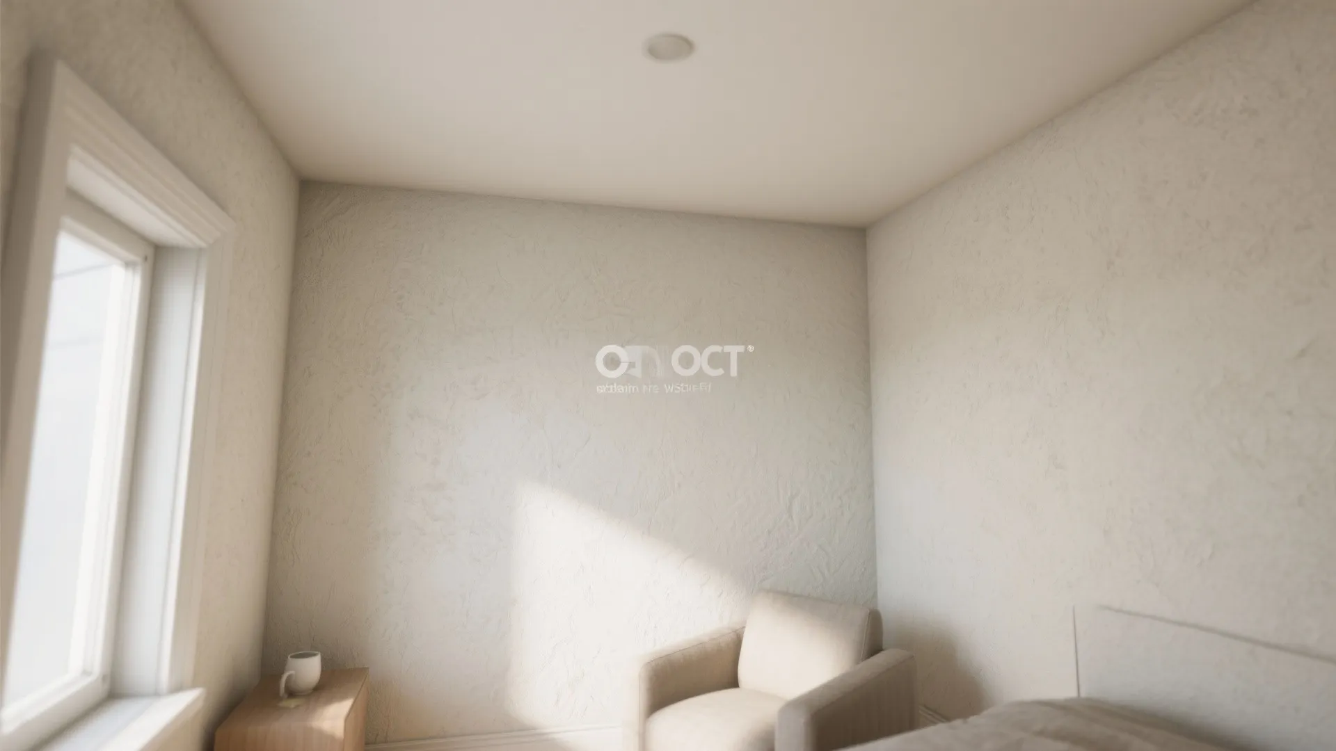 2. Paint the ceiling a touch lighter than the walls