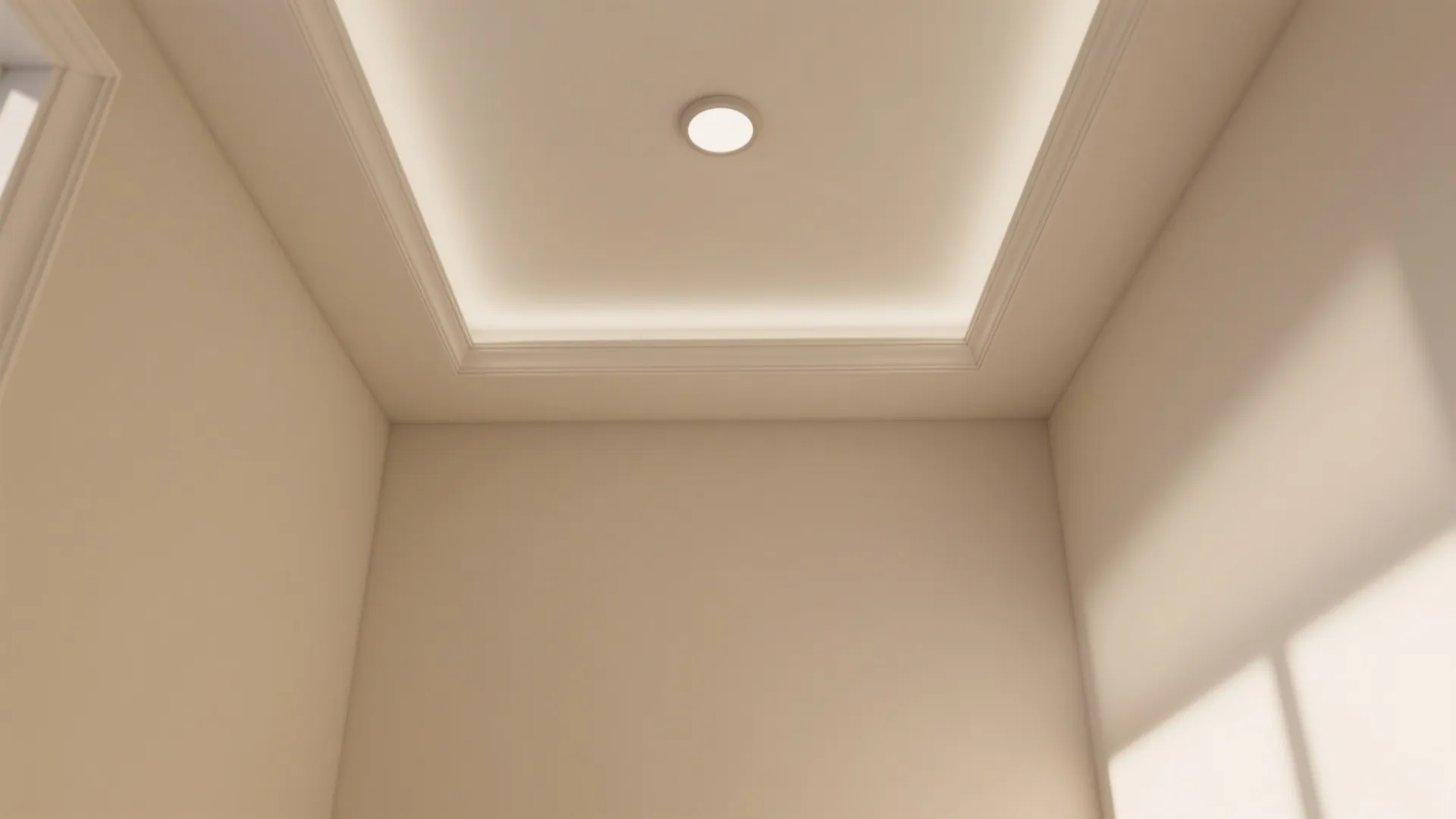 3. Paint ceilings a touch lighter than walls